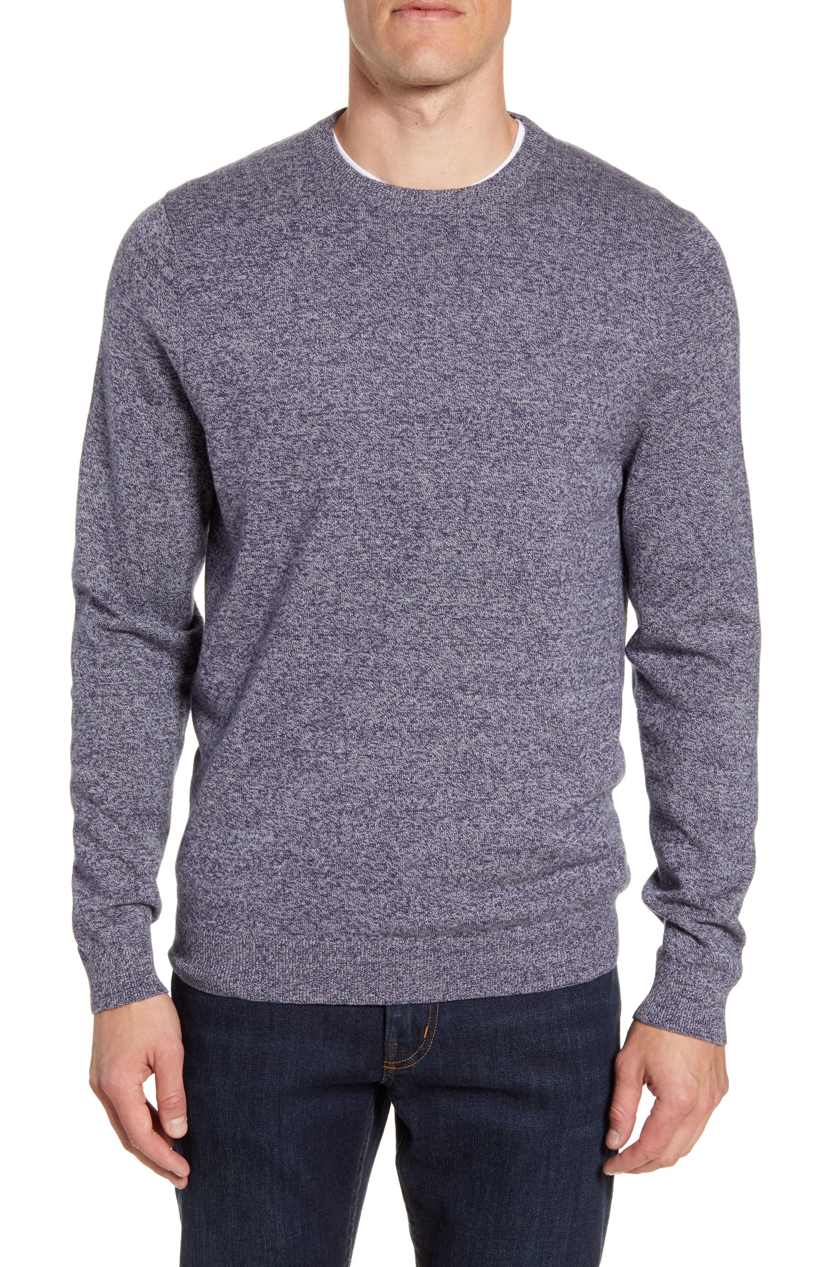 Nordstrom Cotton & Cashmere Crewneck Sweater for Men - Lyst