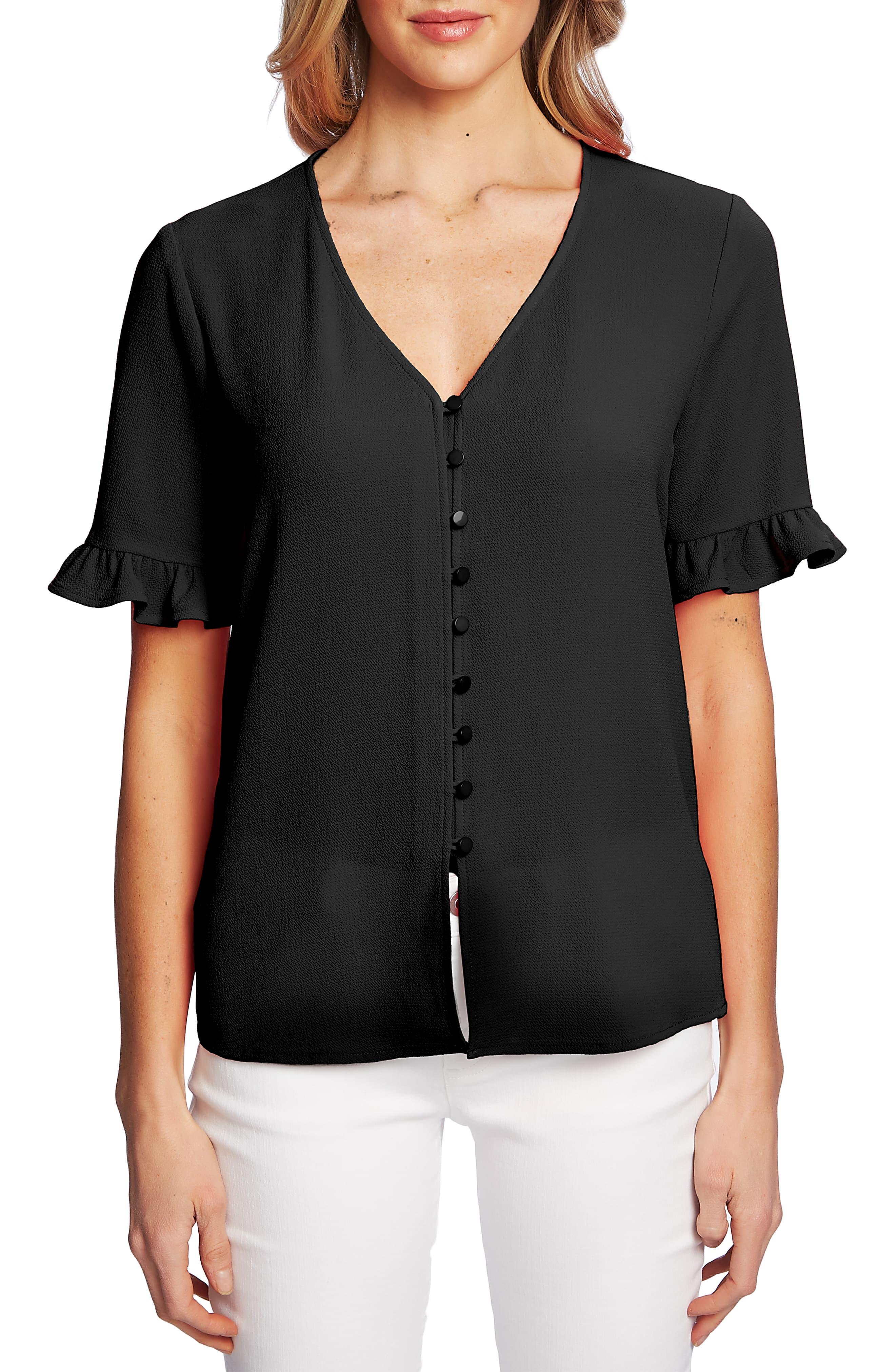 Cece Ruffle Sleeve Blouse in Black - Save 41% - Lyst