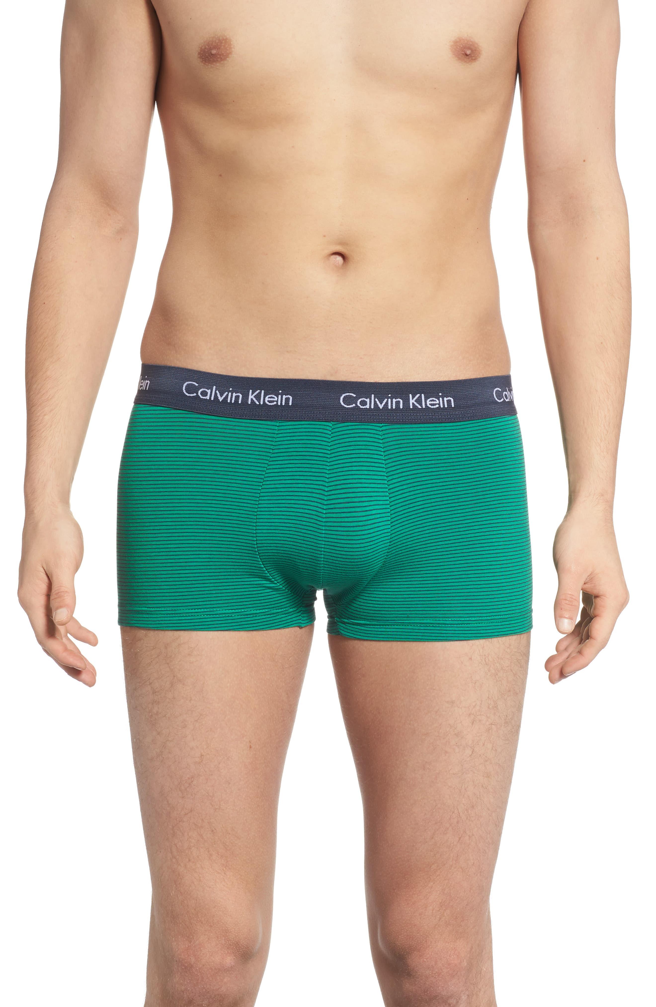 calvin klein men's cotton stretch low rise trunks