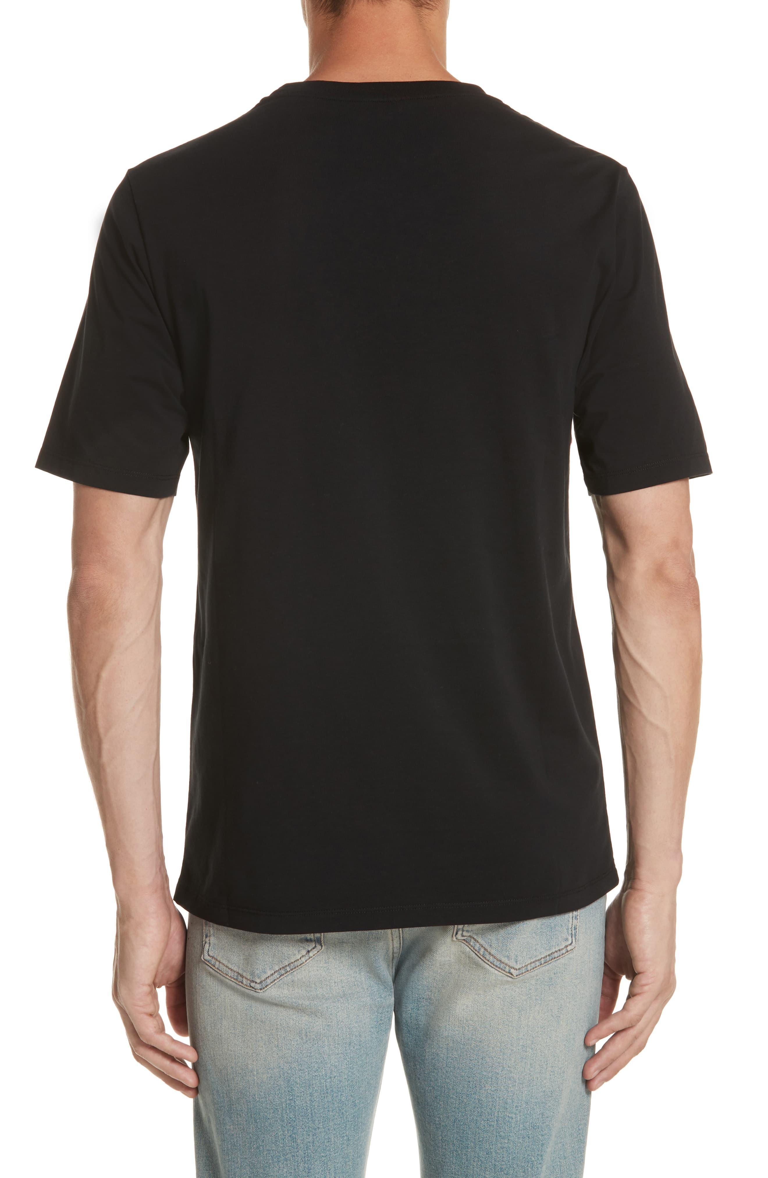 Loewe Leather Logo Embroidered Cotton T Shirt in Black for Men - Lyst