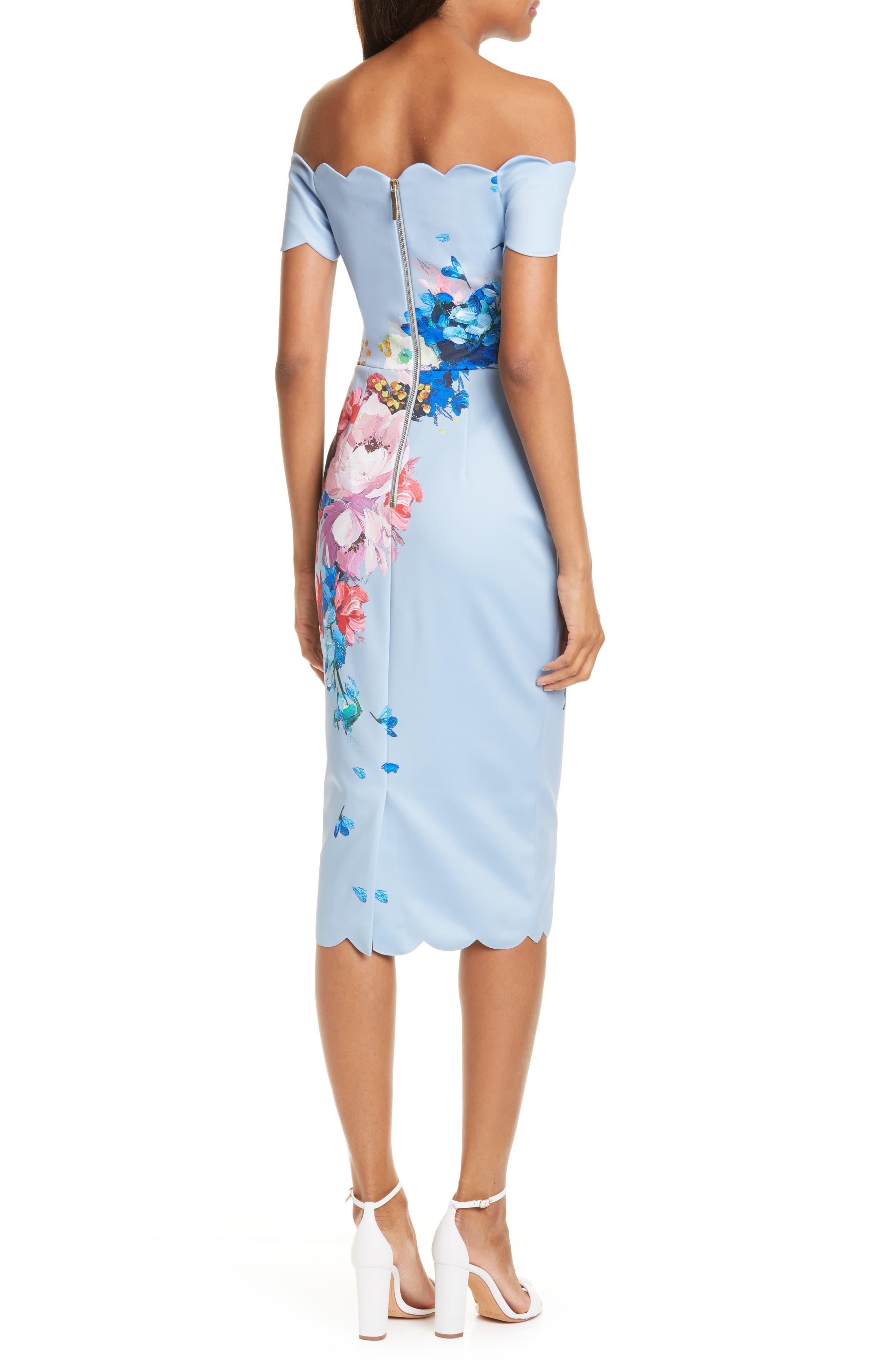ted baker royal blue dress