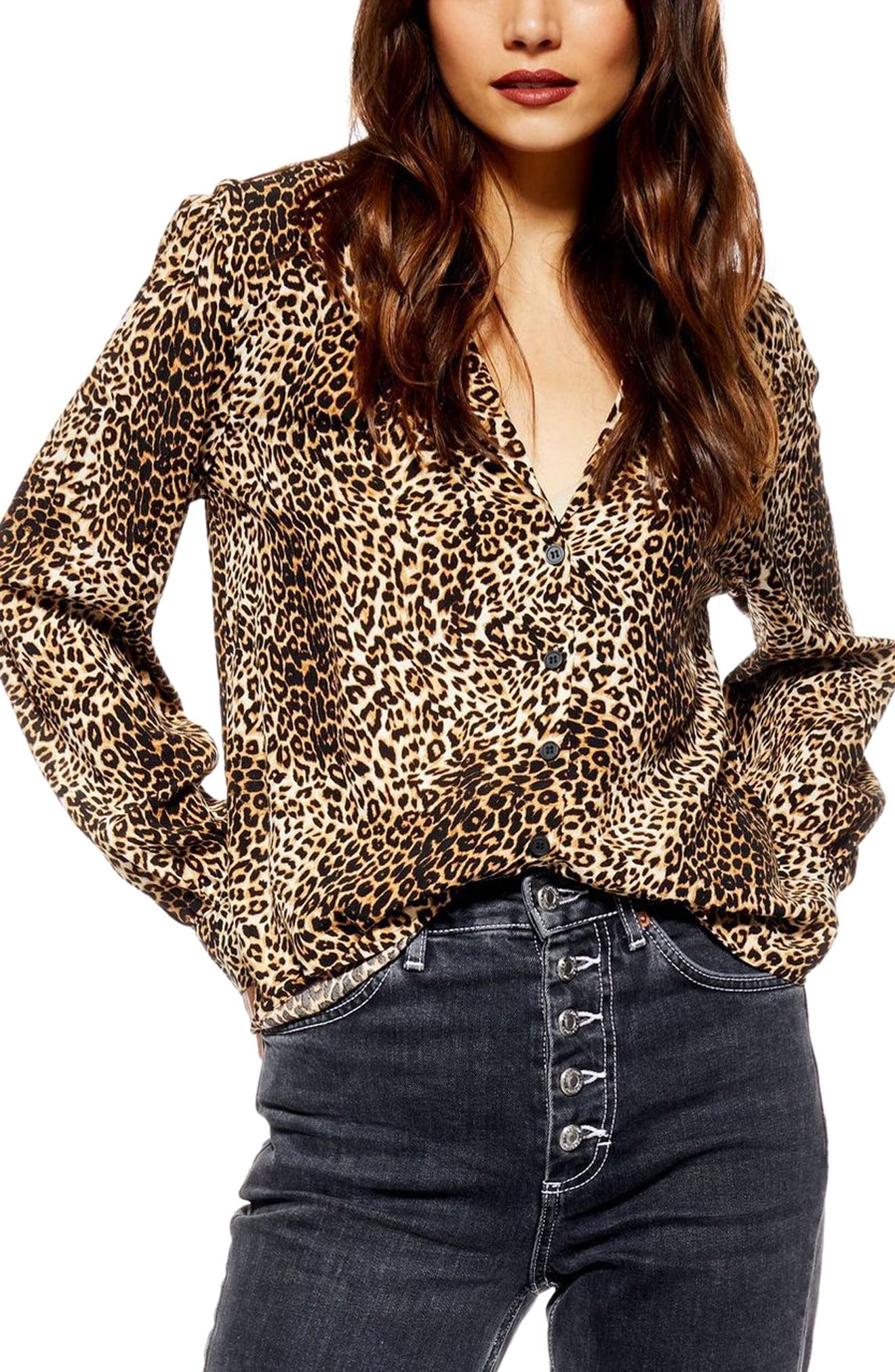 leopard print blouse uk