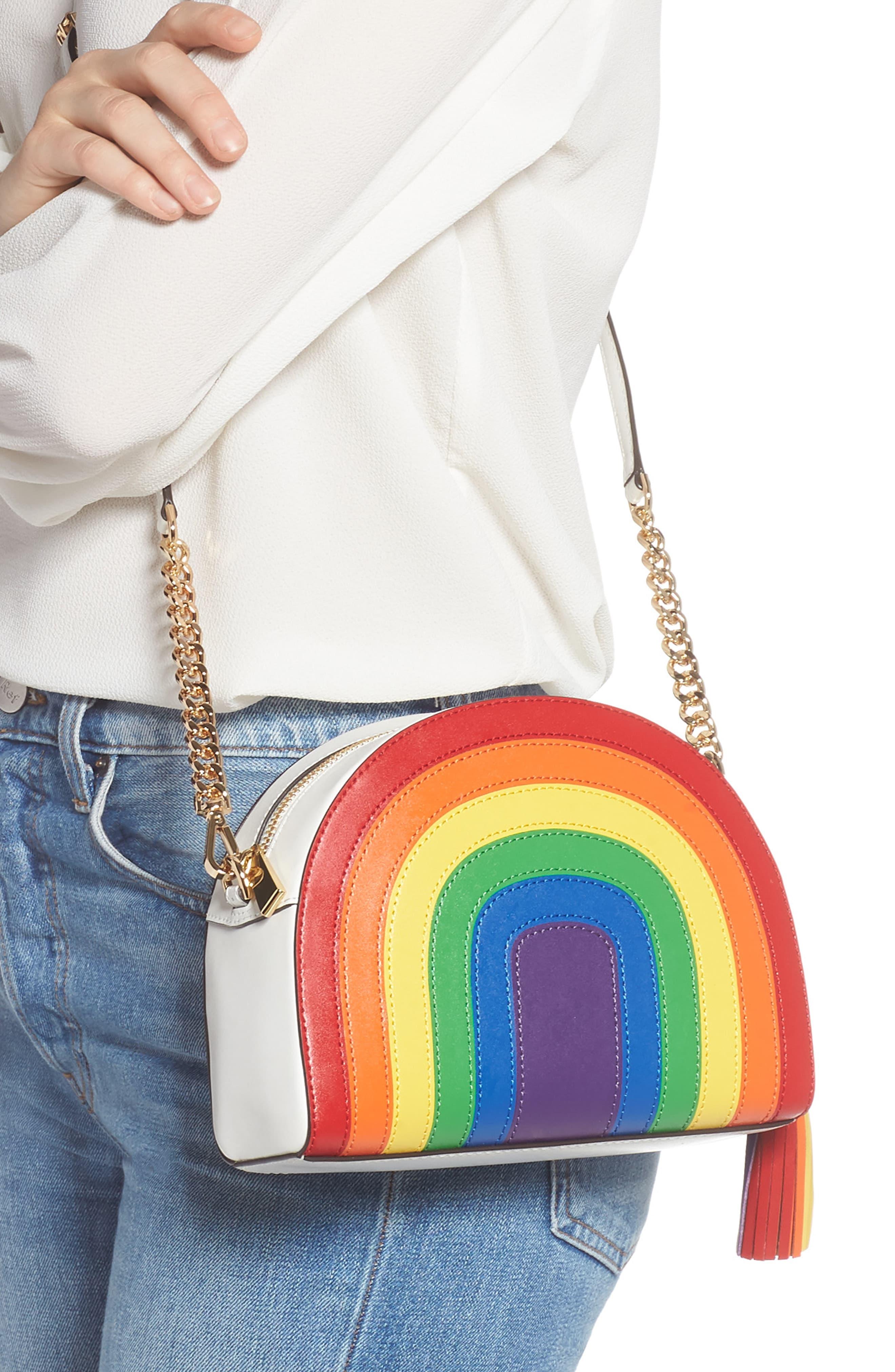 michael kors clear rainbow tote