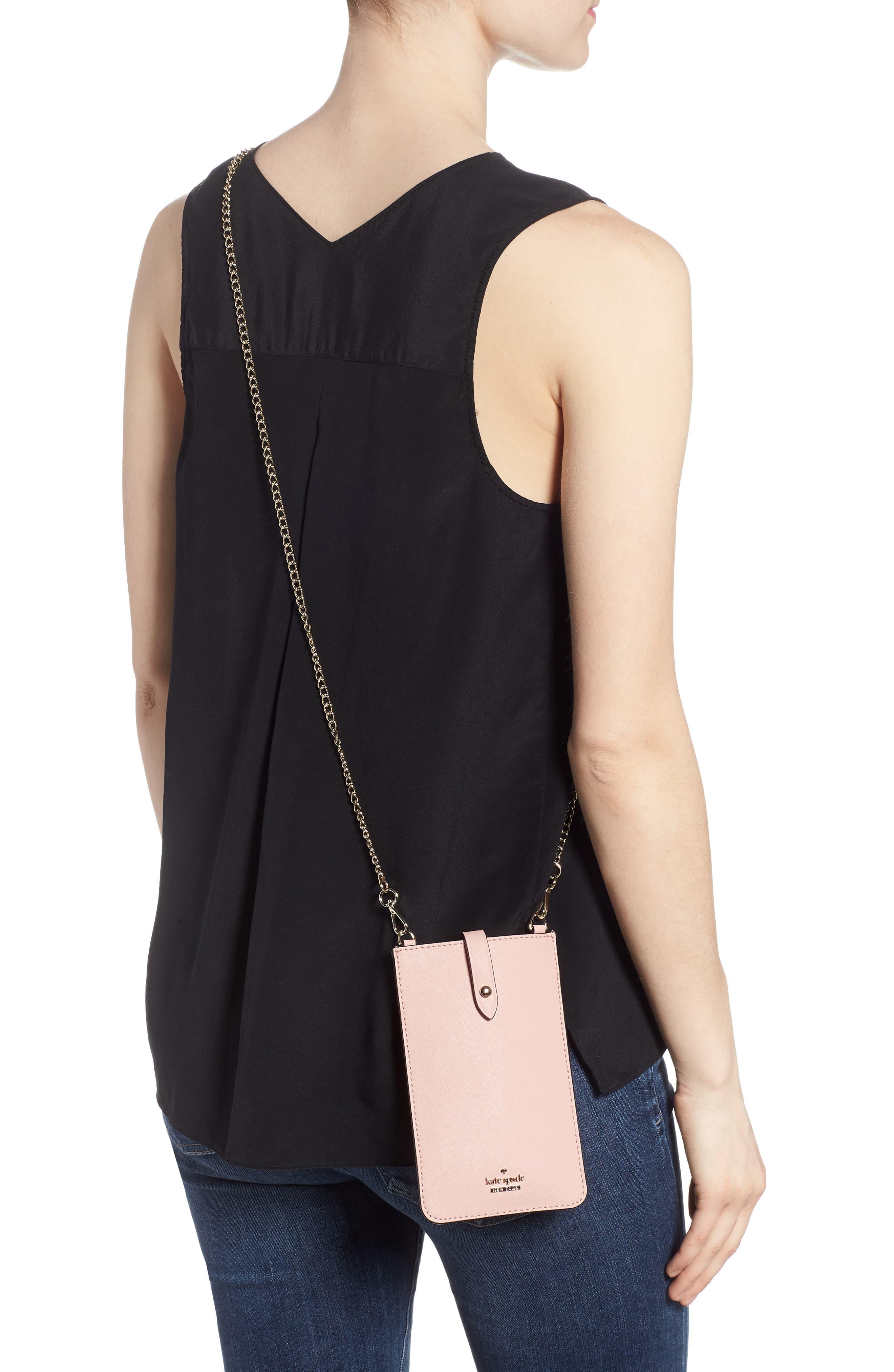 Kate Spade Leather Iphone Crossbody Bag in Pink - Lyst