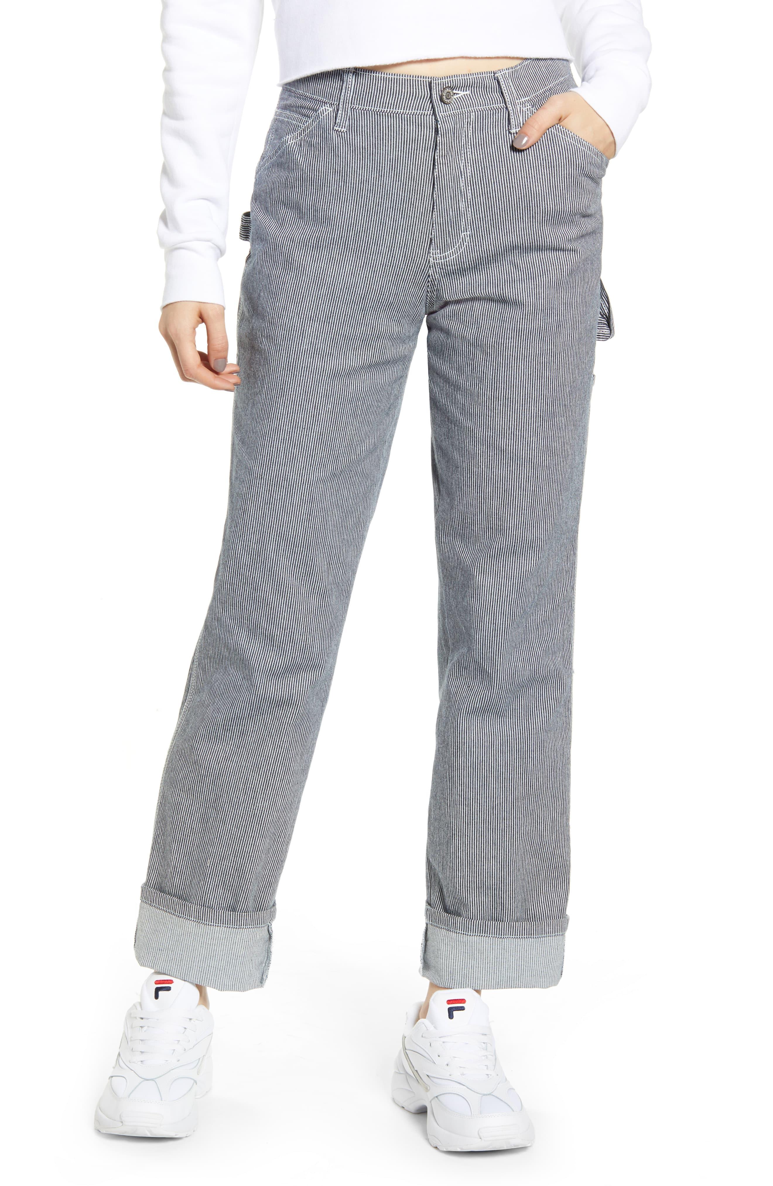 Dickies Railroad Stripe Carpenter Pants in Gray Lyst