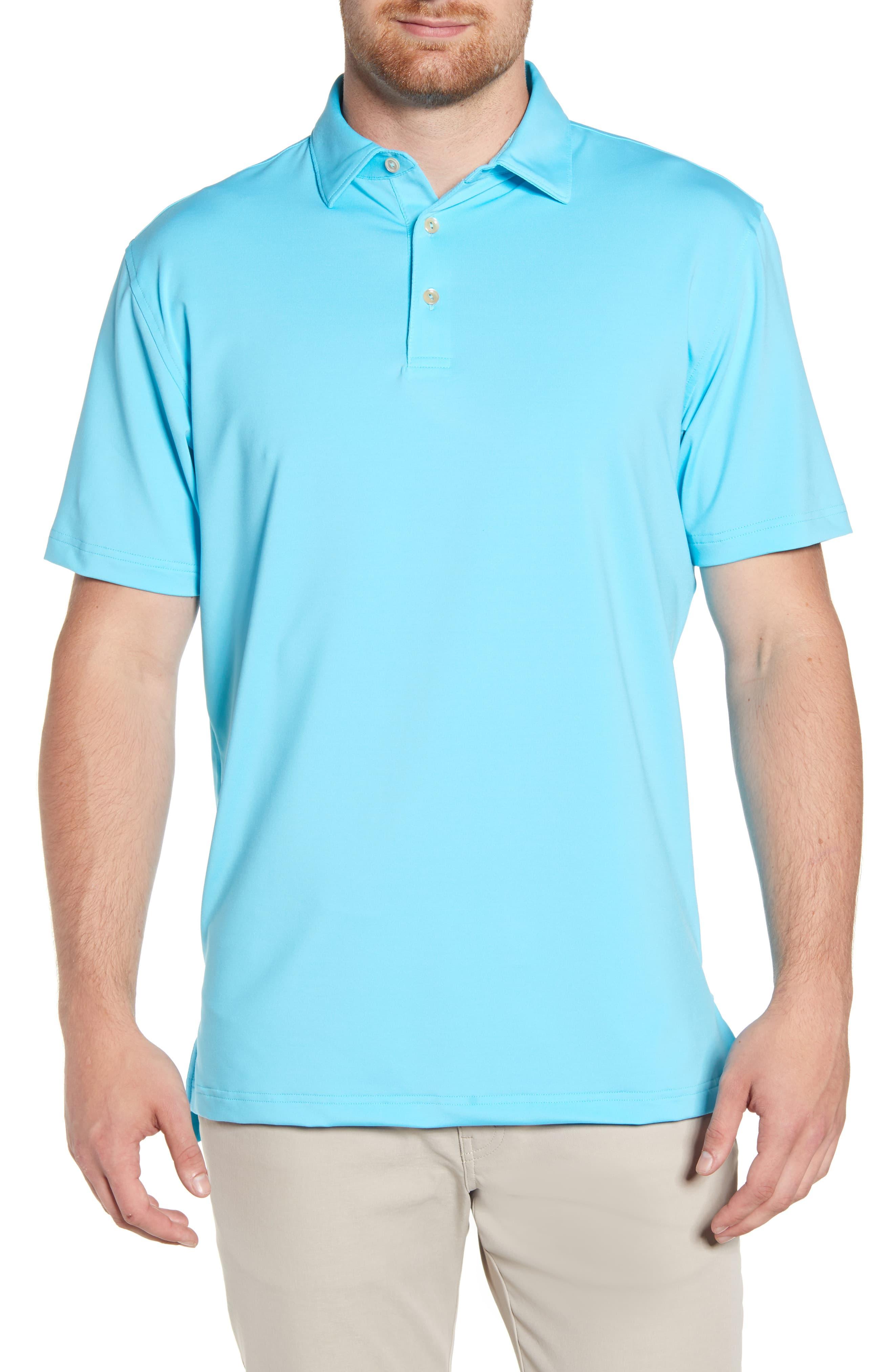 Peter Millar Regular Fit Performance Polo in Blue for Men - Lyst