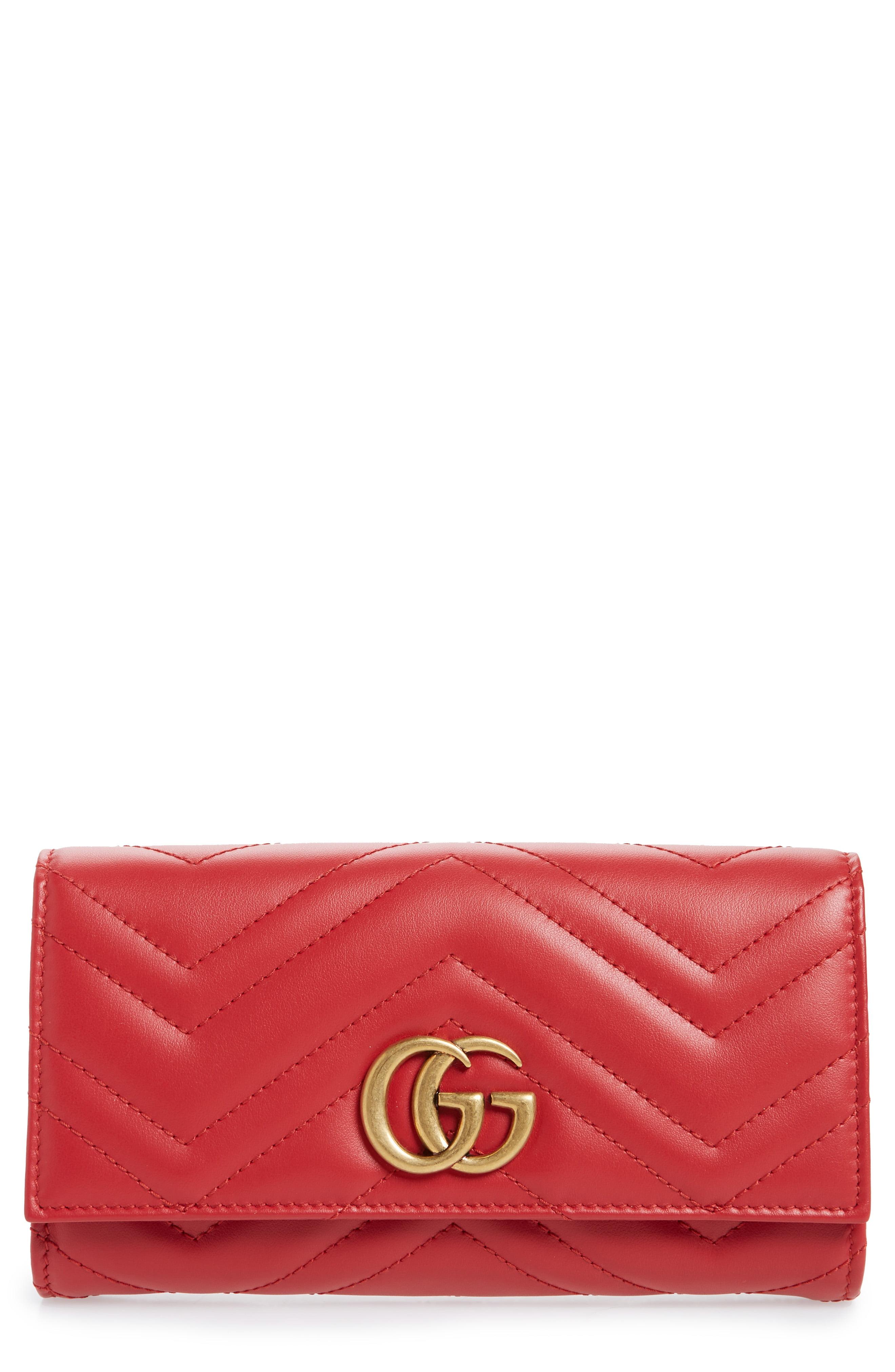Lyst - Gucci Marmont 2.0 Leather Continental Wallet