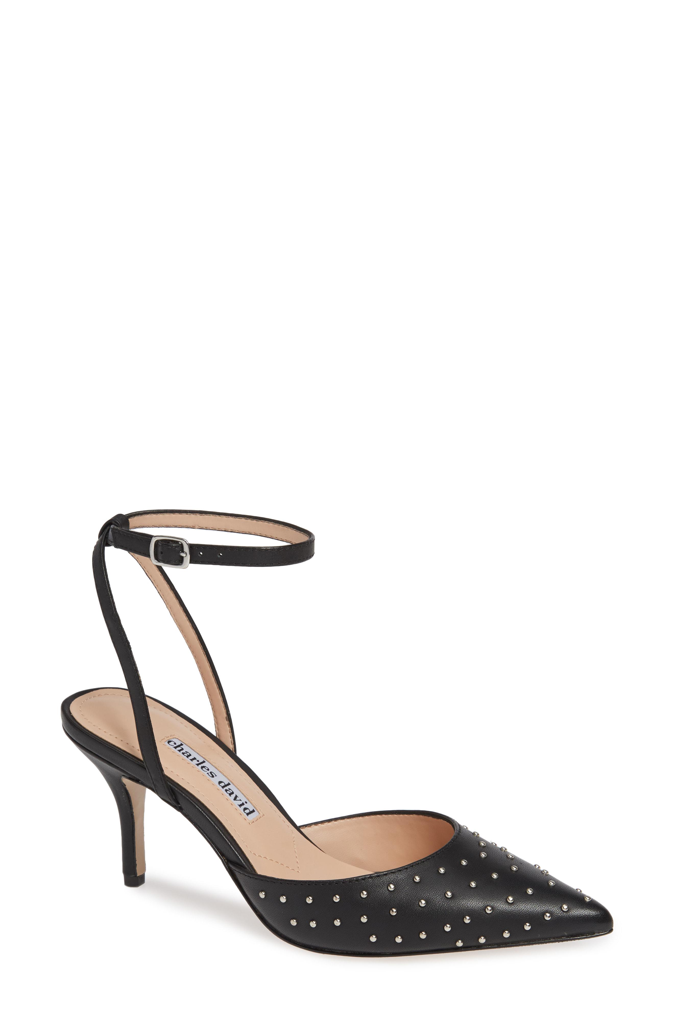 pointed studded heels