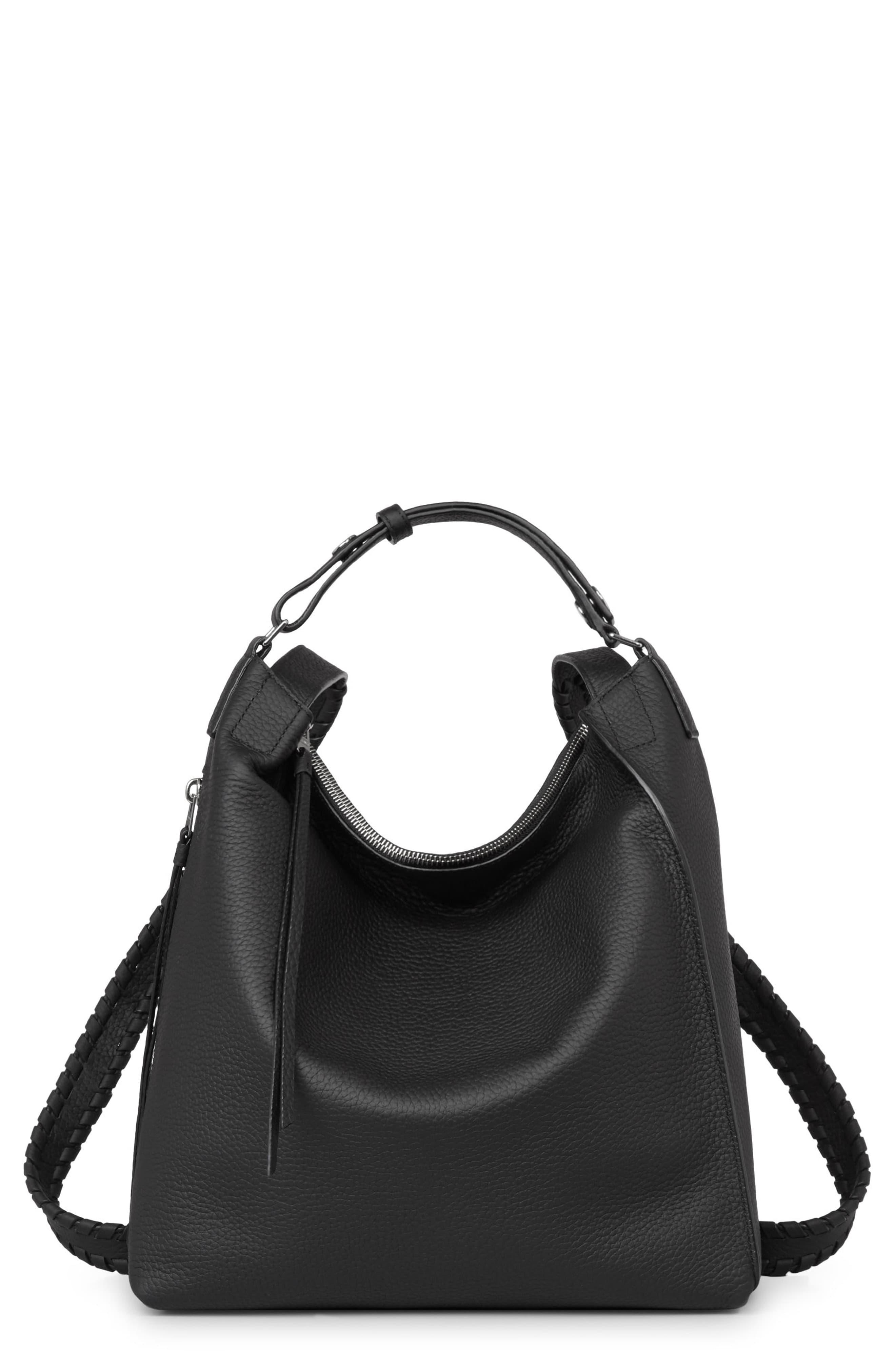 AllSaints Small Kita Convertible Leather Backpack in Black ...