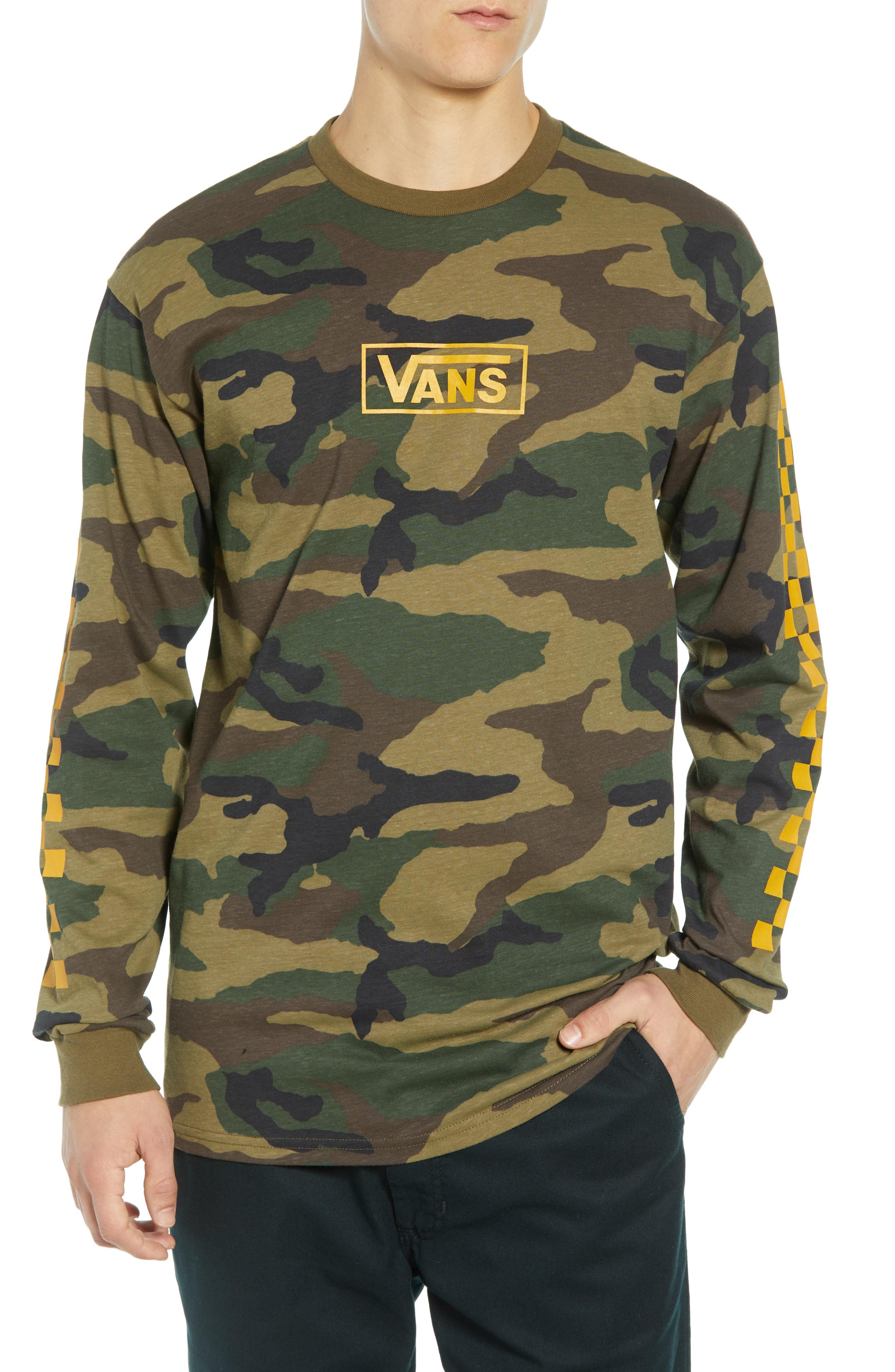 camo vans t shirt