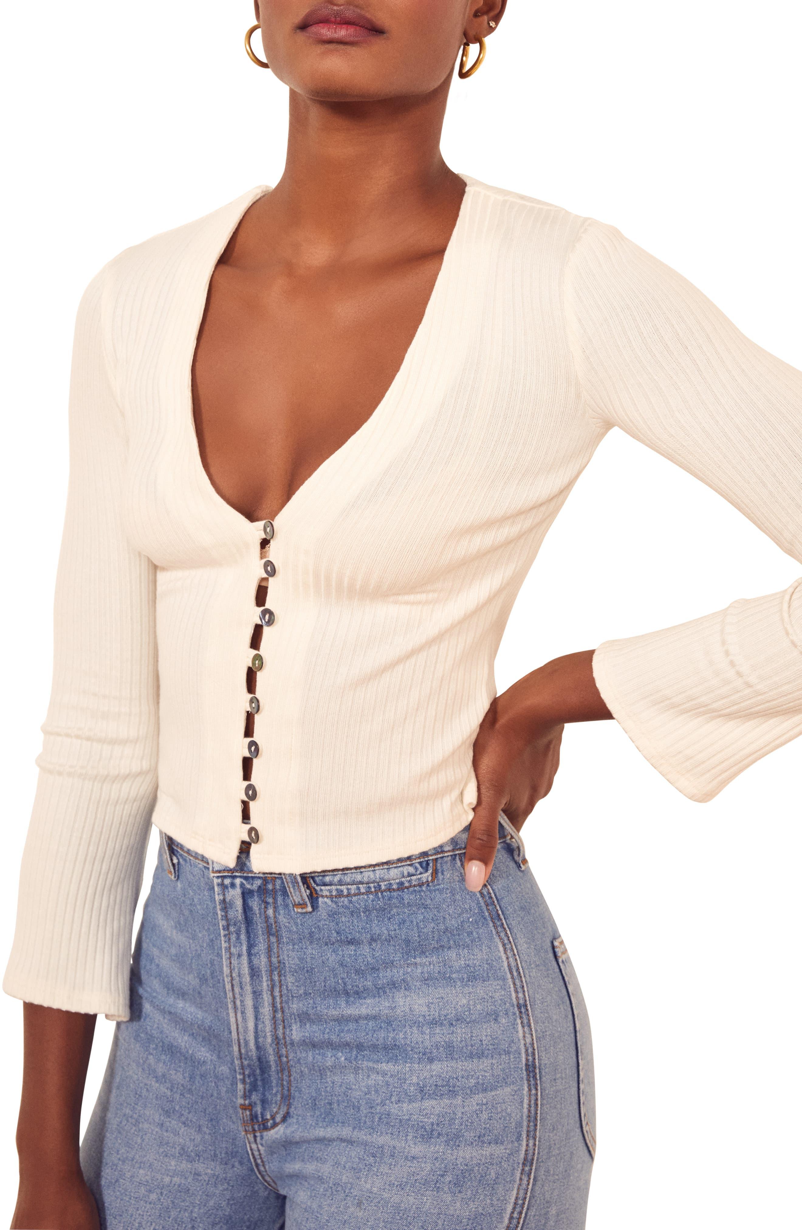 reformation james crop tee