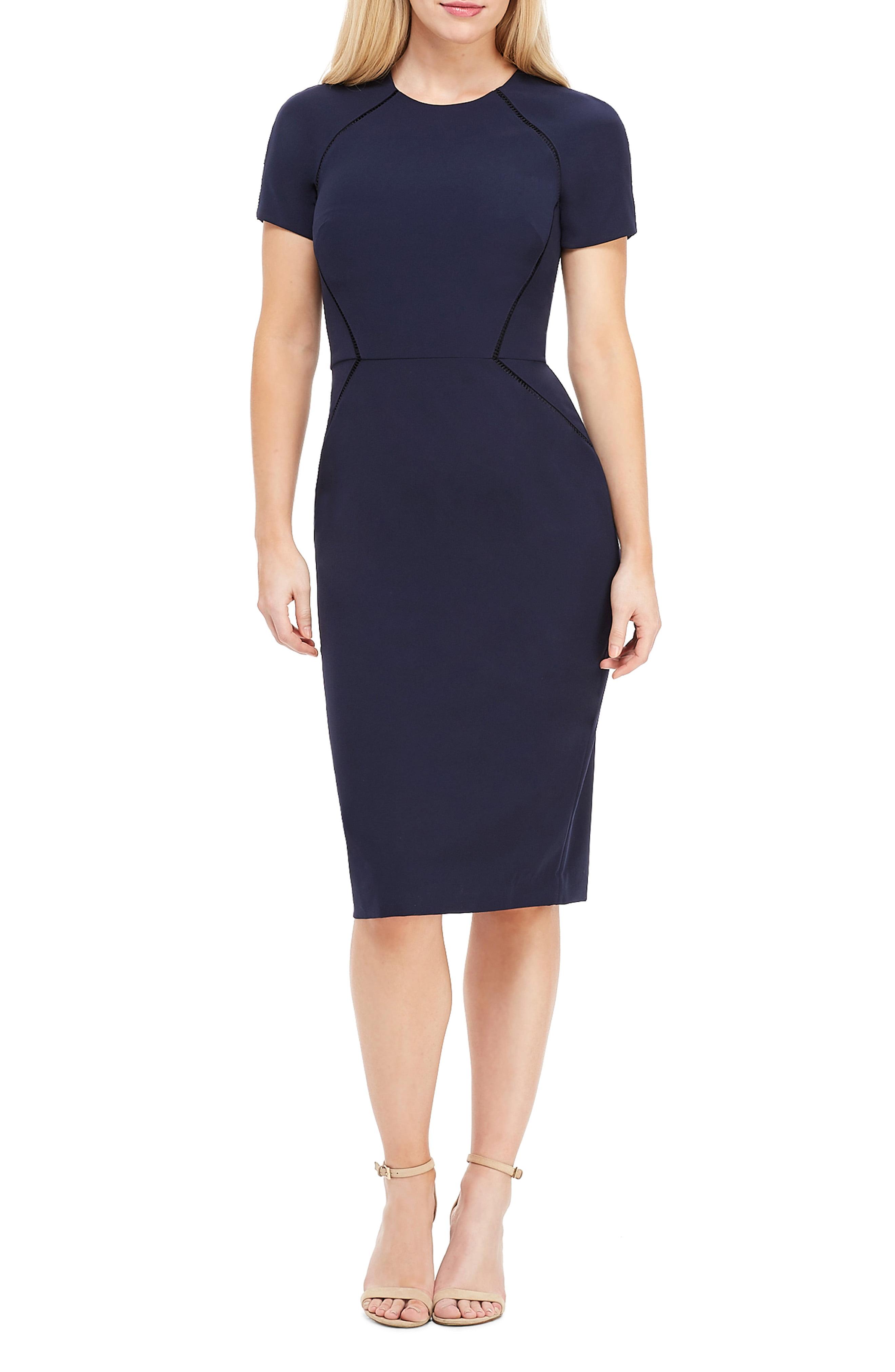 Lyst - Maggy London Ladder Trim Sheath Dress in Blue