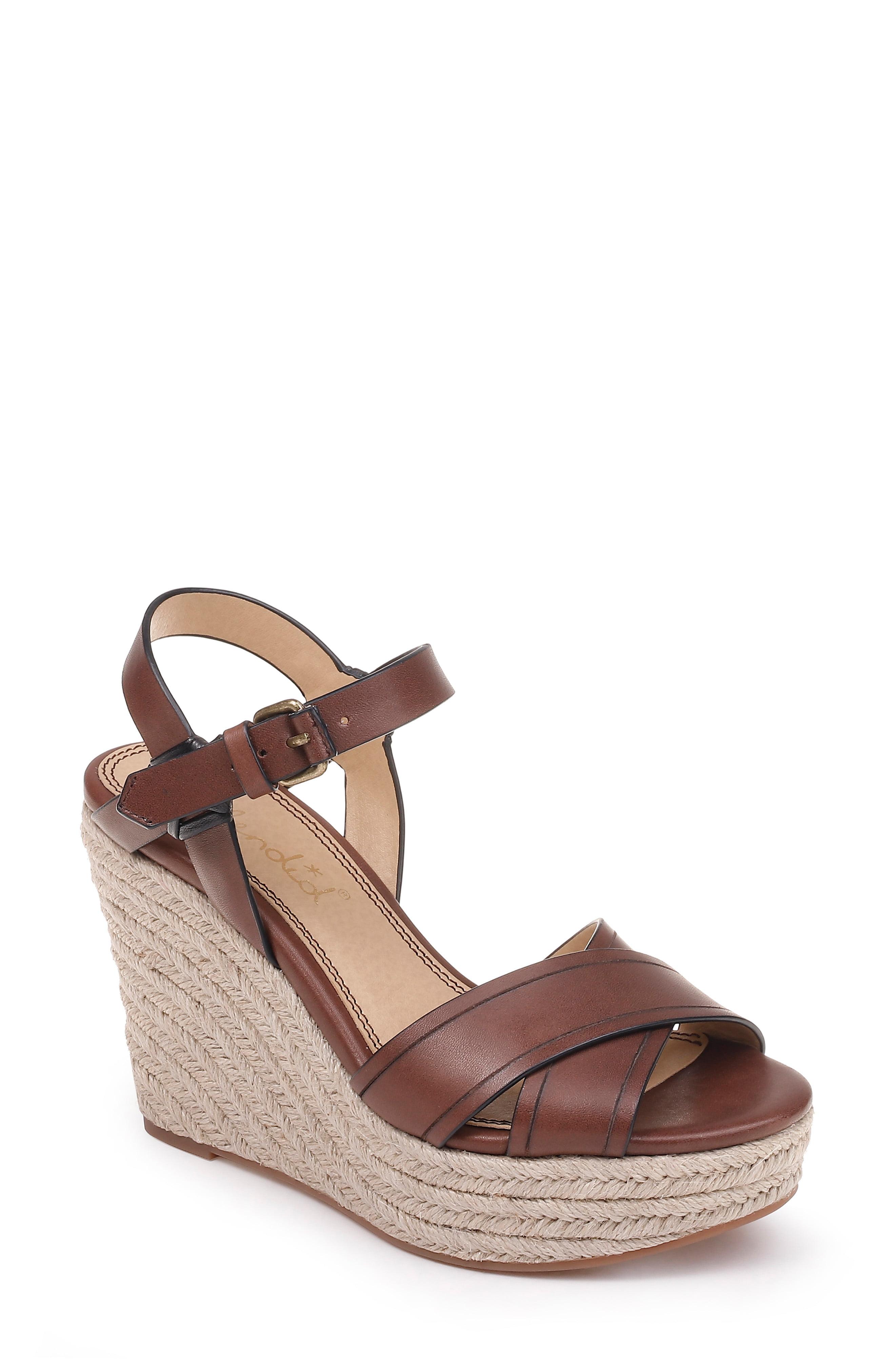 Lyst - Splendid Taffeta Espadrille Wedge Sandal in Brown