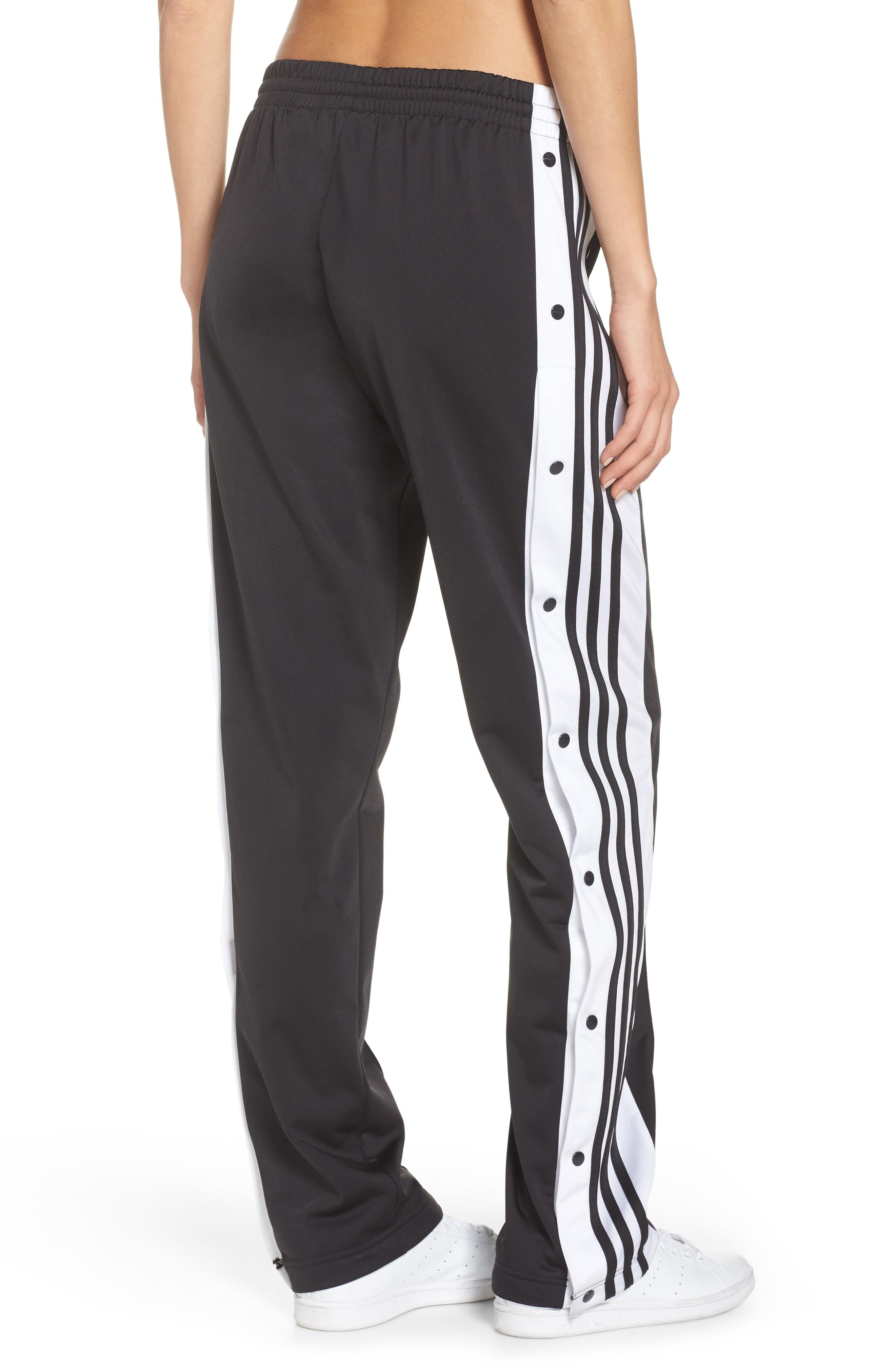 Adidas 3 Stripe Track Pants in Gray for Men (Lead/Black) Lyst