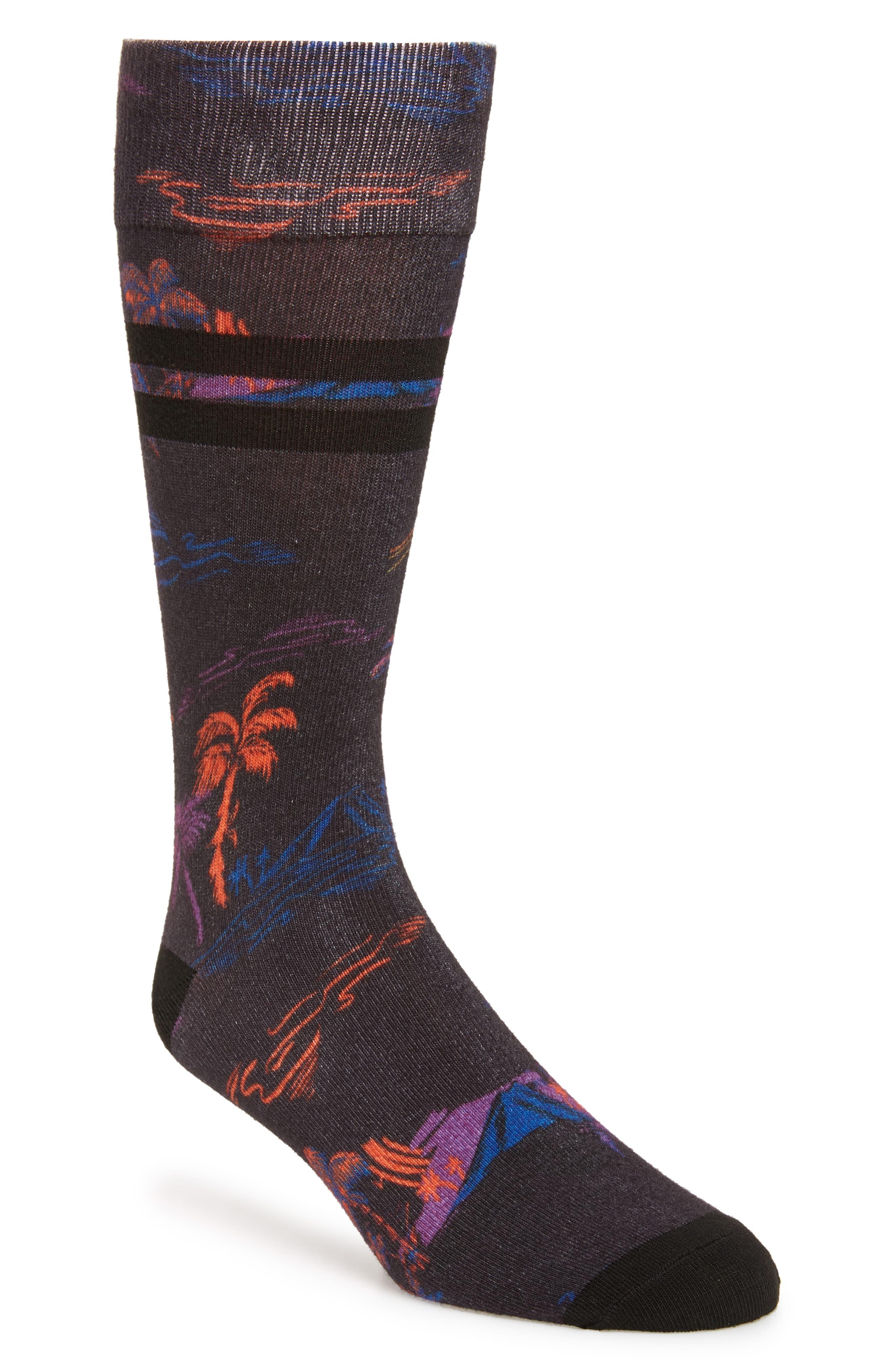 Nordstrom Twilight Island Socks in Black for Men - Lyst