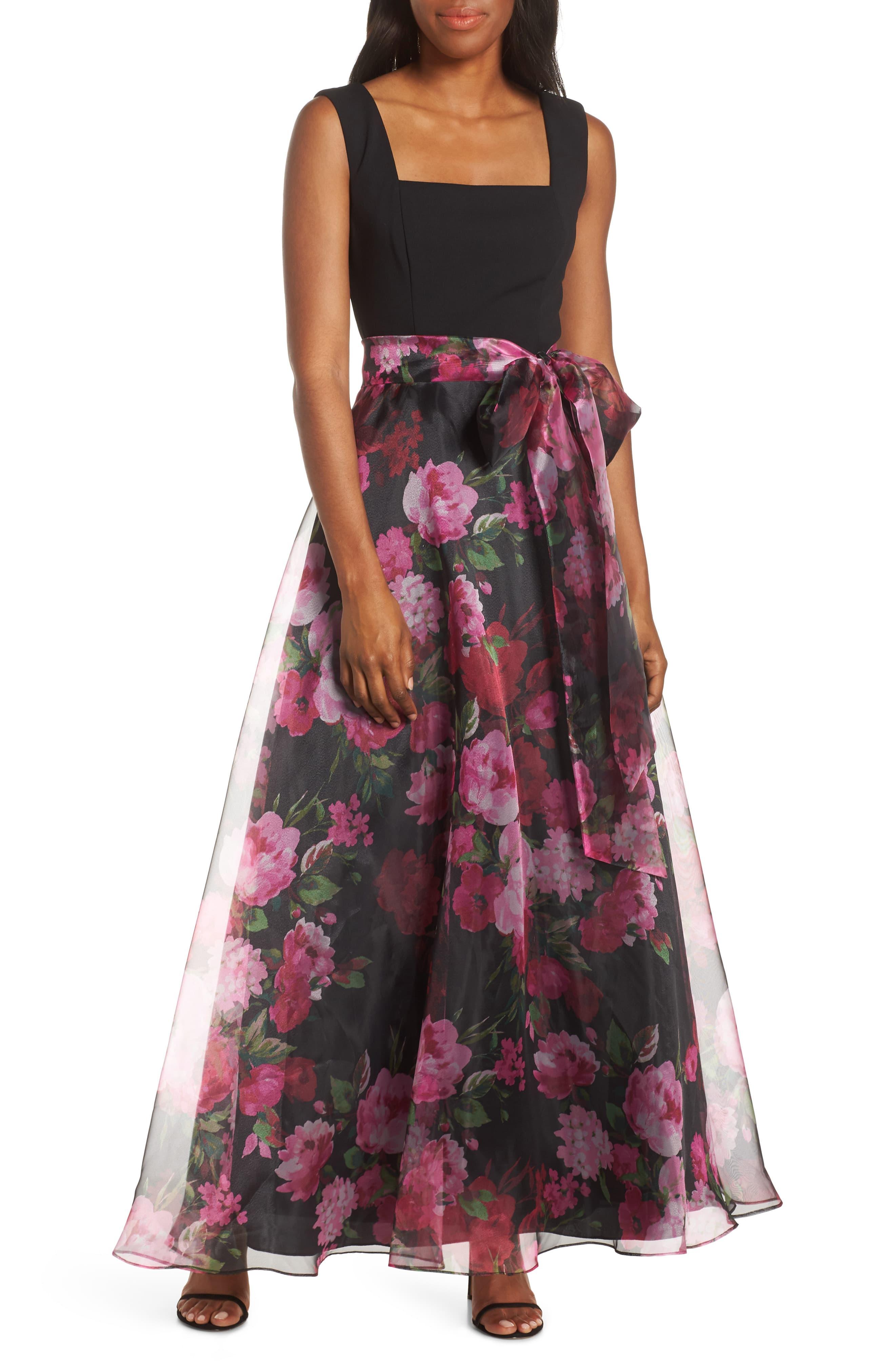 Eliza J Floral Organza Gown Lyst