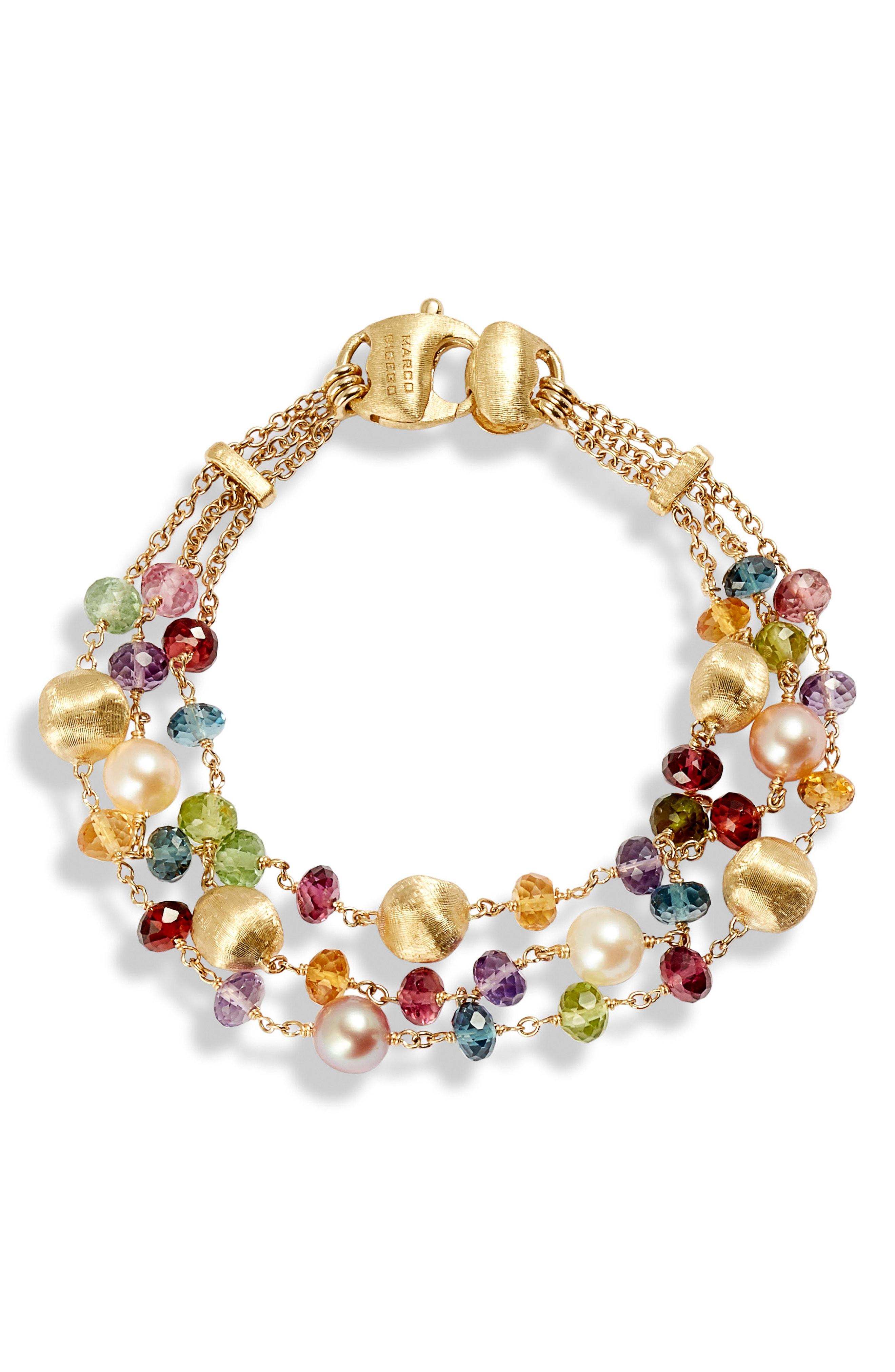 Lyst Marco Bicego Africa Semiprecious Stone & Pearl Bracelet in Metallic