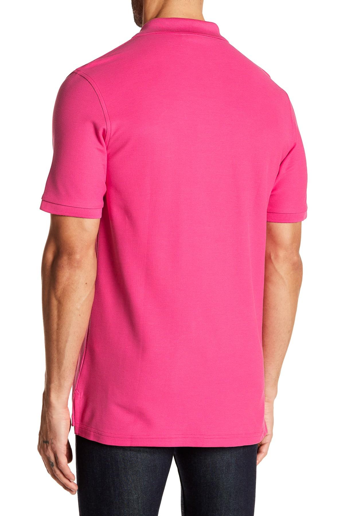 Lyst - Psycho Bunny Pique Pima Cotton Short Sleeve Polo in Pink for Men