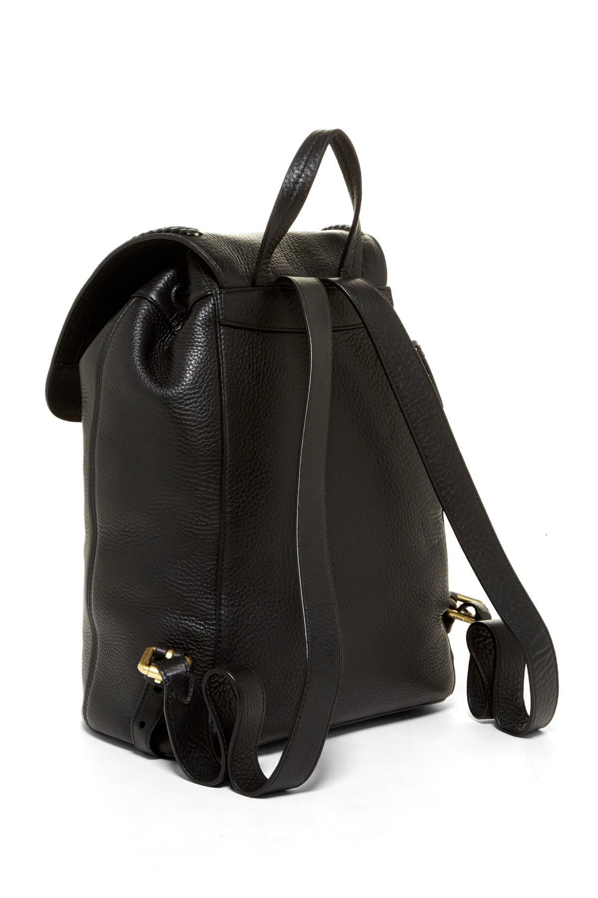 Lyst - Cole Haan Celia Leather Backpack in Black