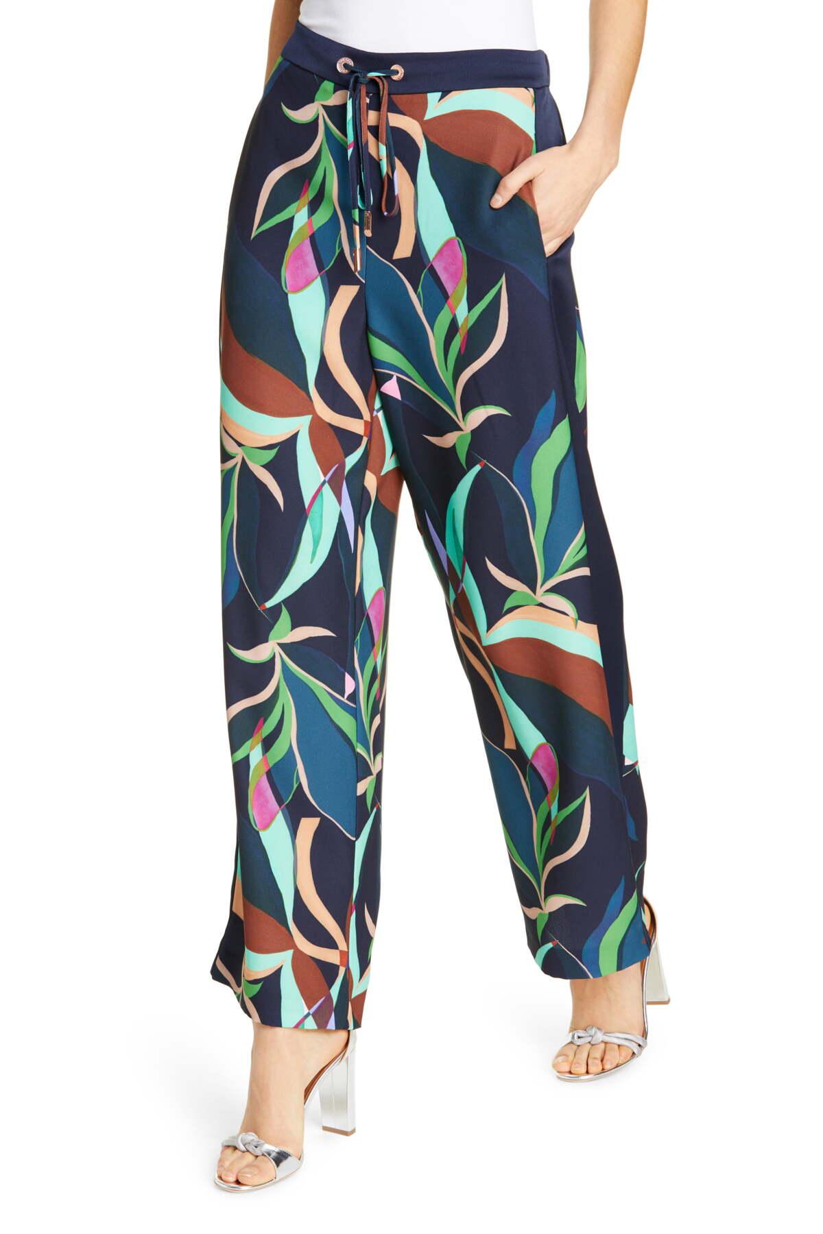 Ted Baker Synthetic Glooria Supernatural Wide Leg Pants in Navy (Blue ...