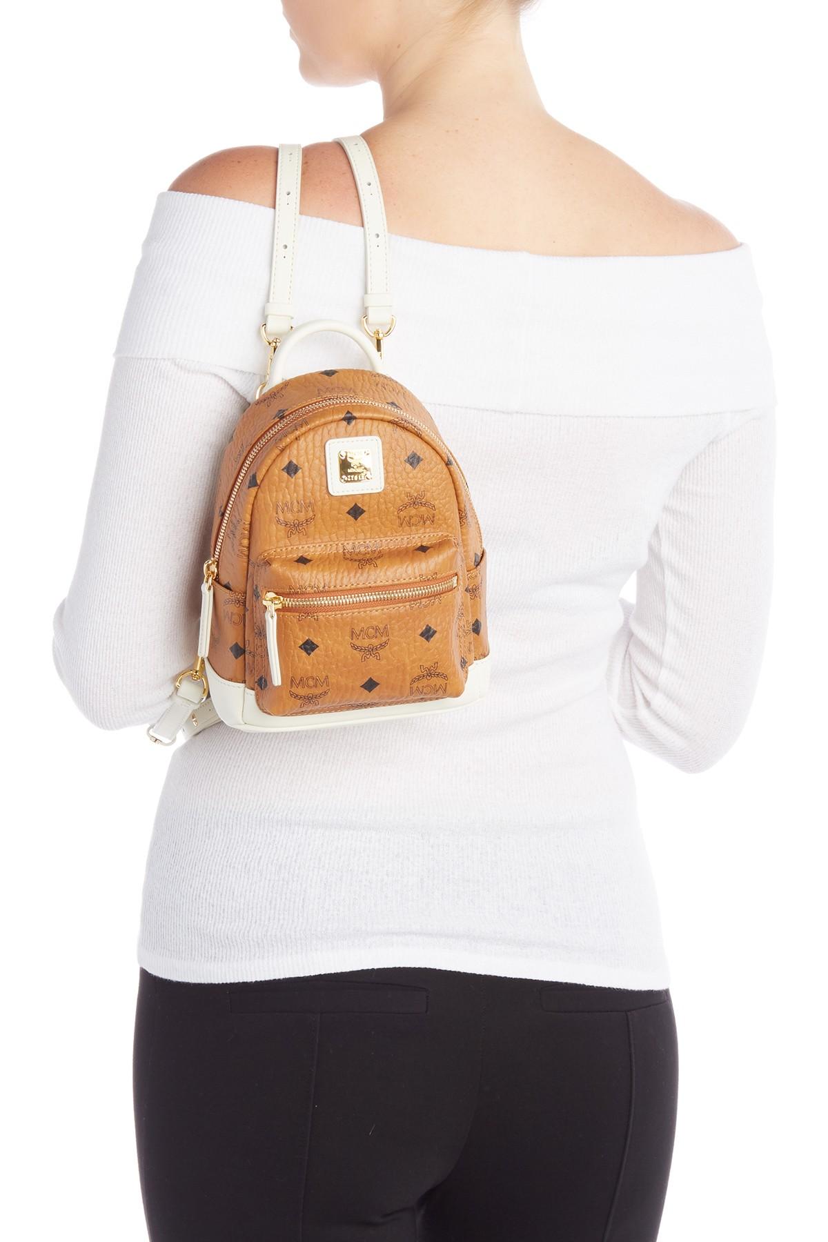MCM Mini Visetos Backpack - Lyst