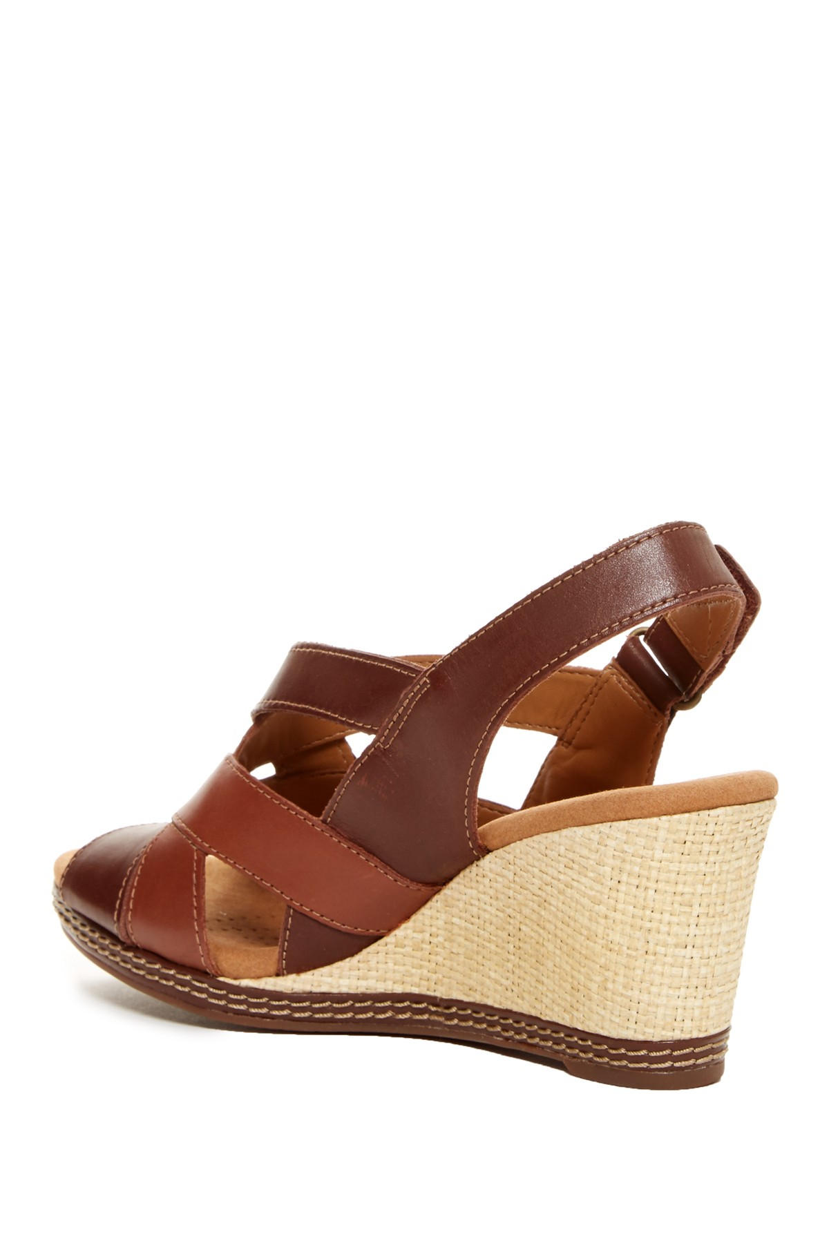Lyst - Clarks Helio Coral Wedge Sandal - Wide Width Available in Brown