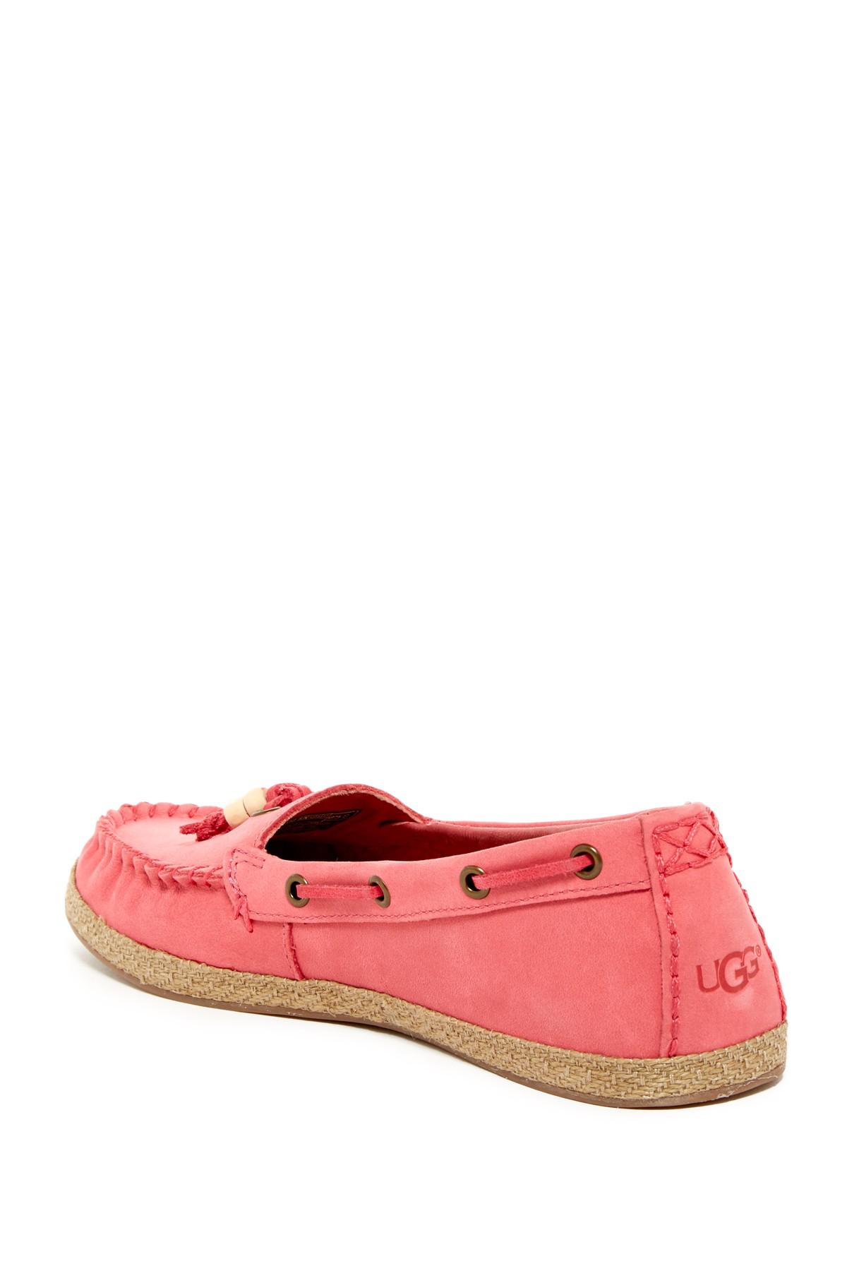 ugg moccasins pink laces