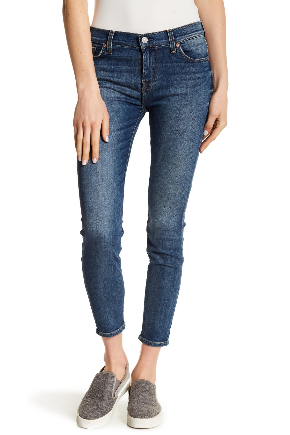 7 for all mankind high waist skinny jeans