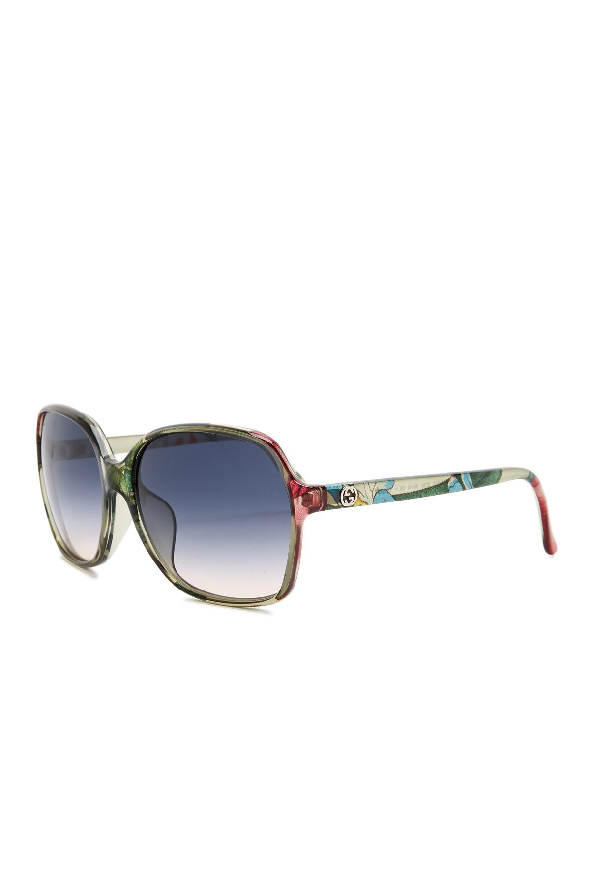 gucci blue acetate sunglasses
