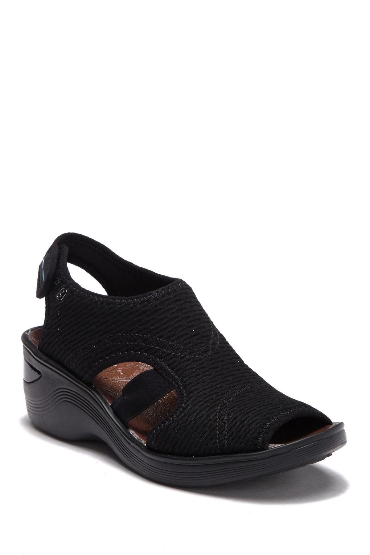 Lyst - Bzees Dream Wedge Sandal in Black