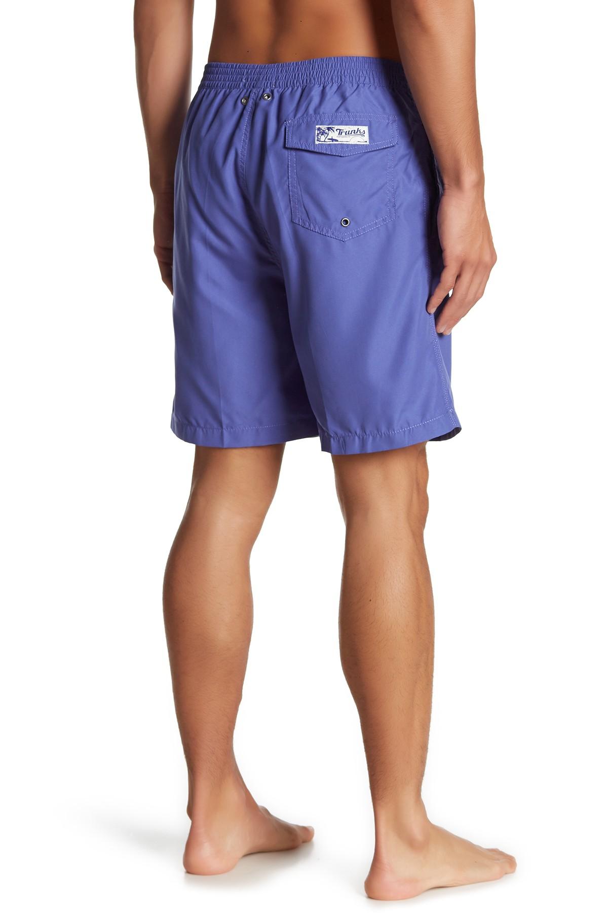 TRUNKS SURF AND SWIM CO Swami Lace-up Swim Shorts in Blue for Men - Lyst