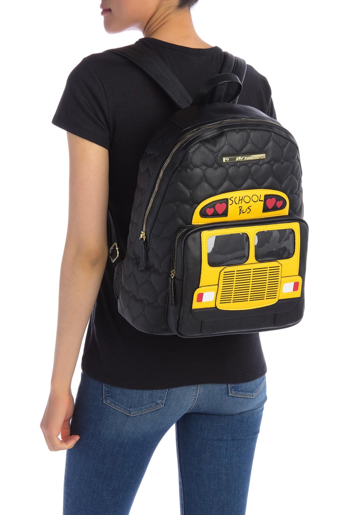 Betsey Johnson Wheels On The Bus Backpack in Black Lyst