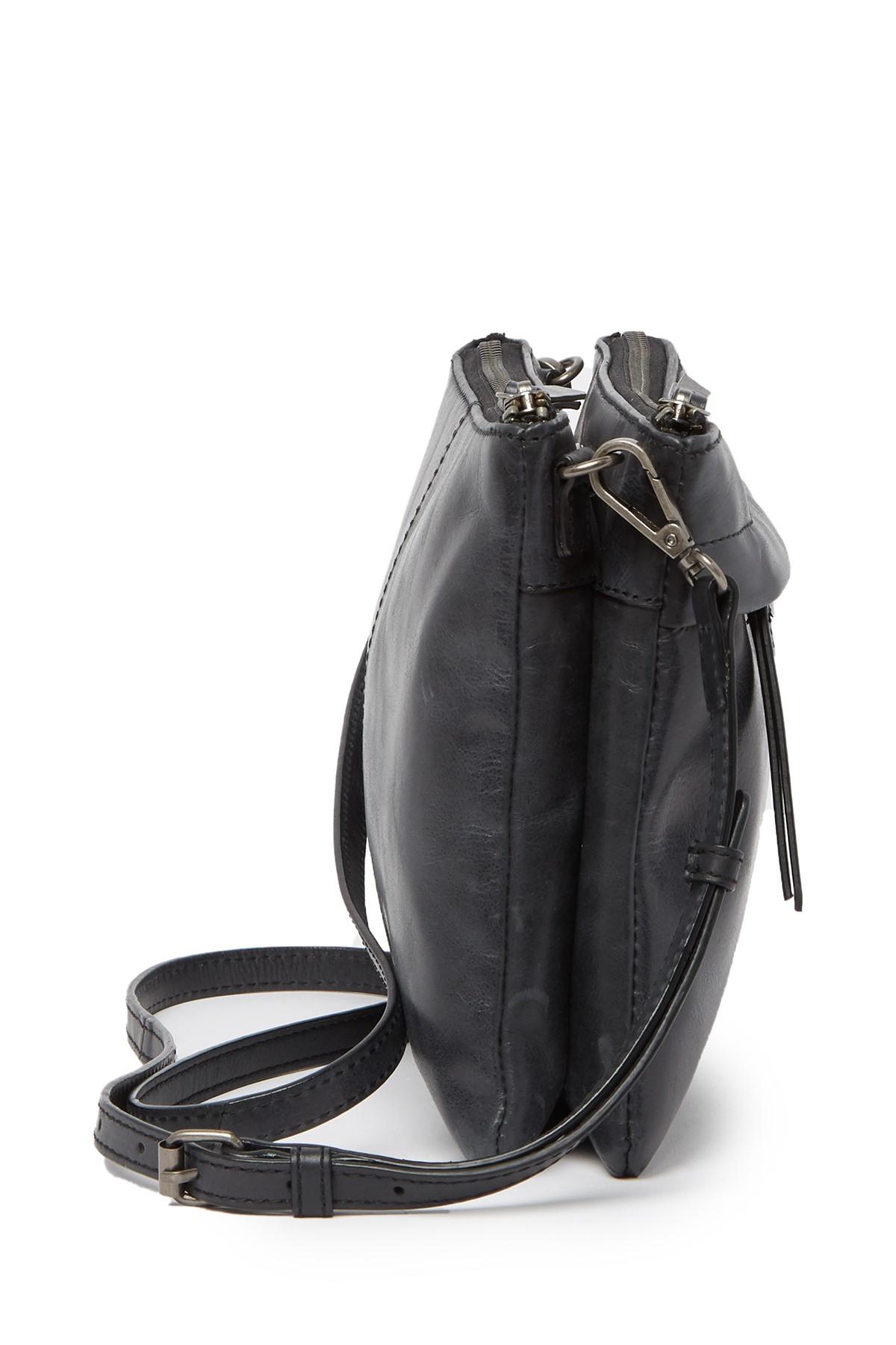 Lucky Brand Dori Leather Crossbody Bag in Black Lyst