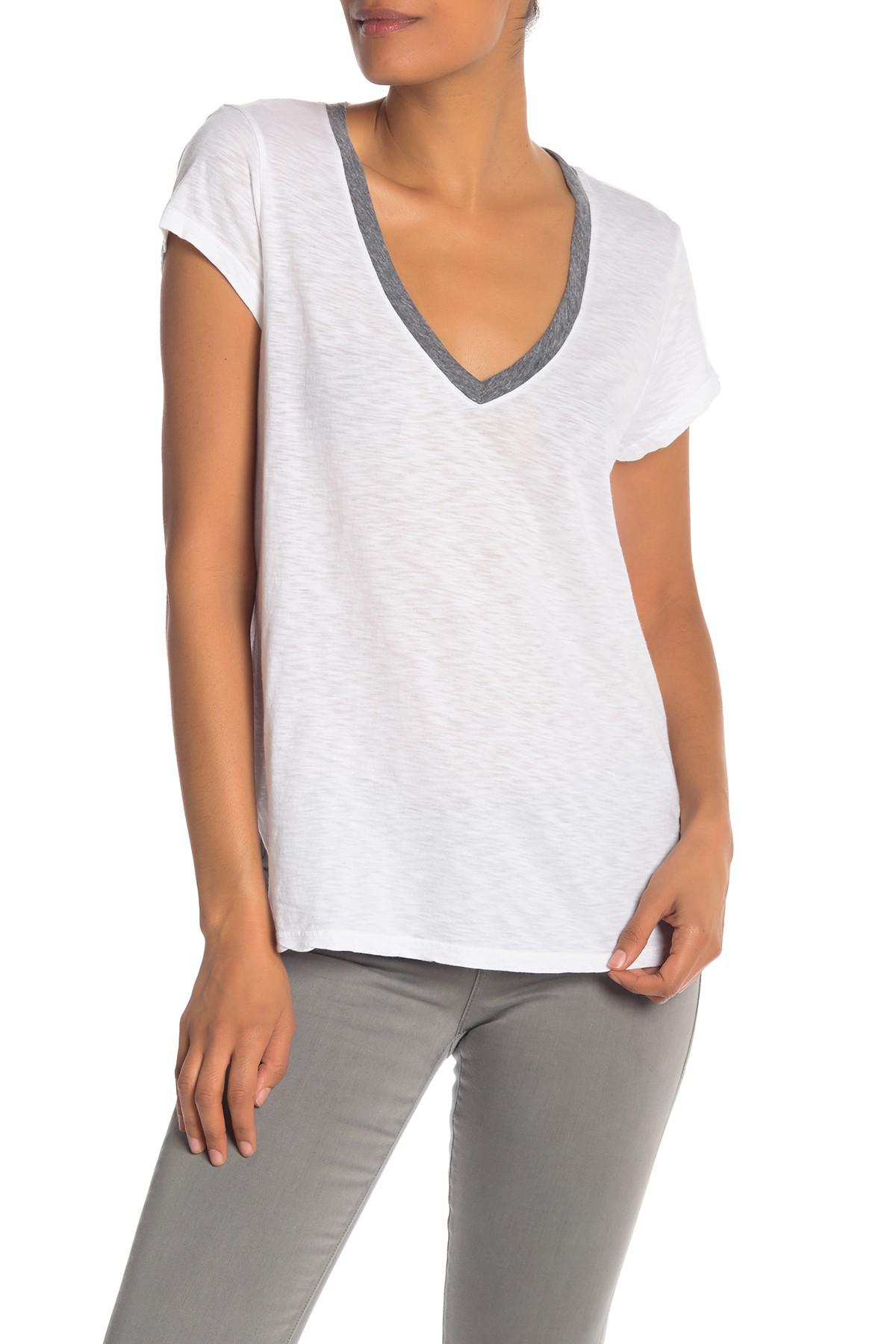 michael stars v neck tee