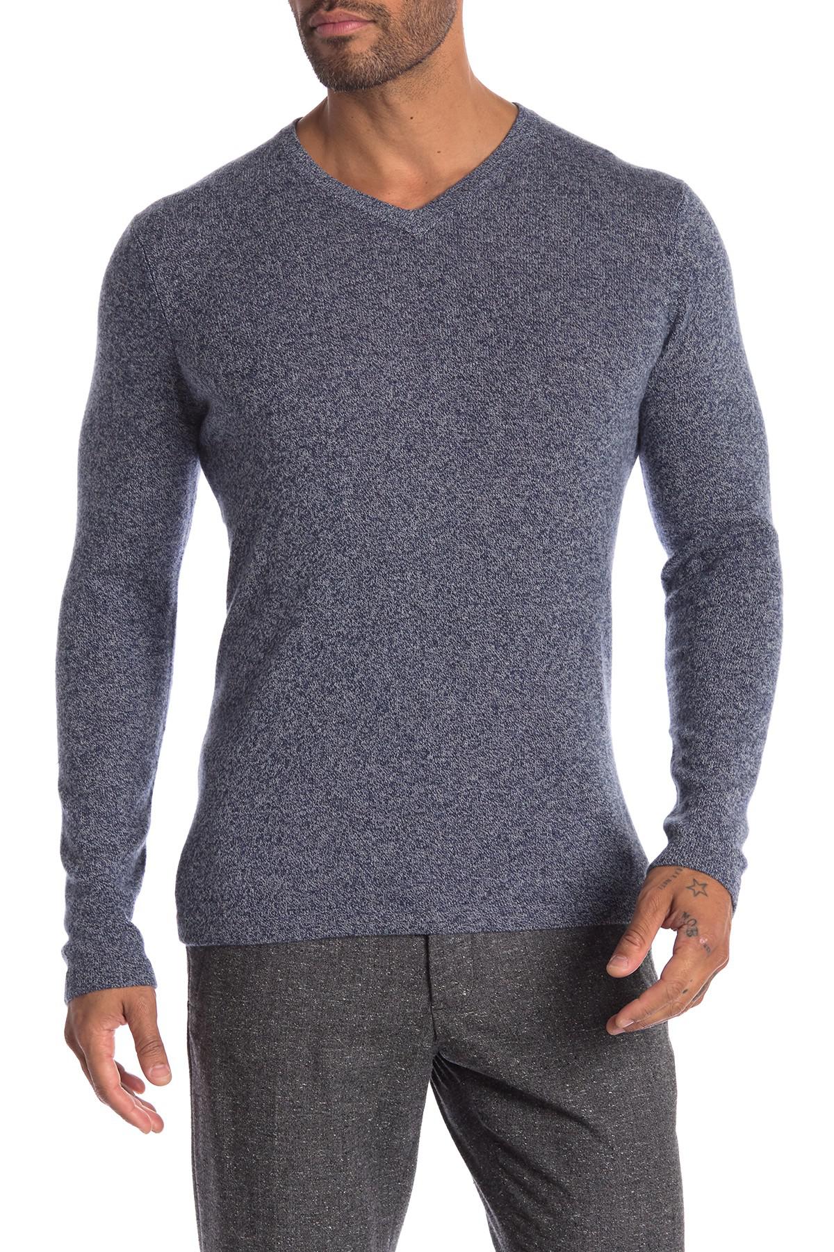 Autumn Cashmere V-neck Basic Cashmere Sweater in Gray for Men - Lyst