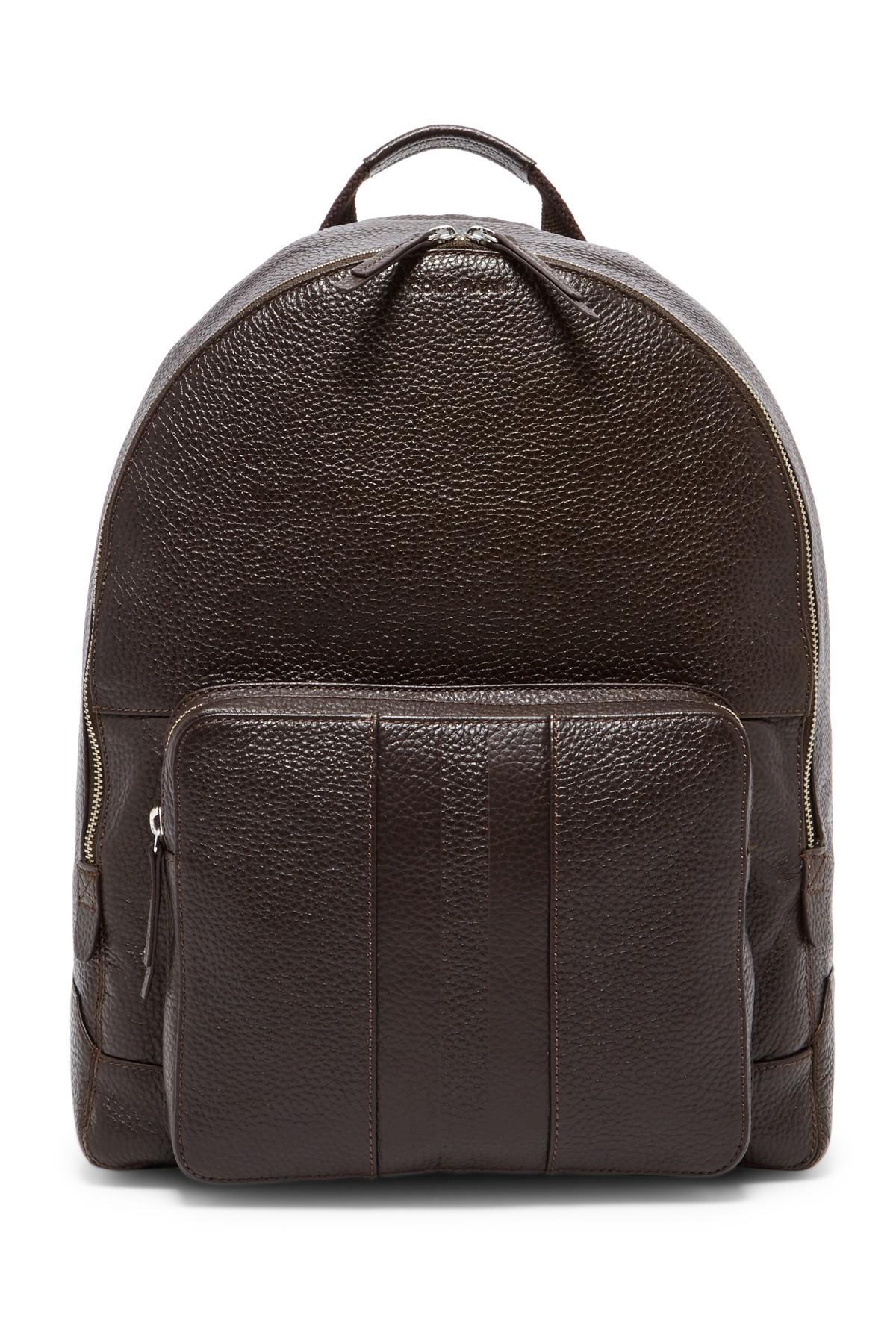 Lyst - Cole Haan Leather Backpack in Brown for Men