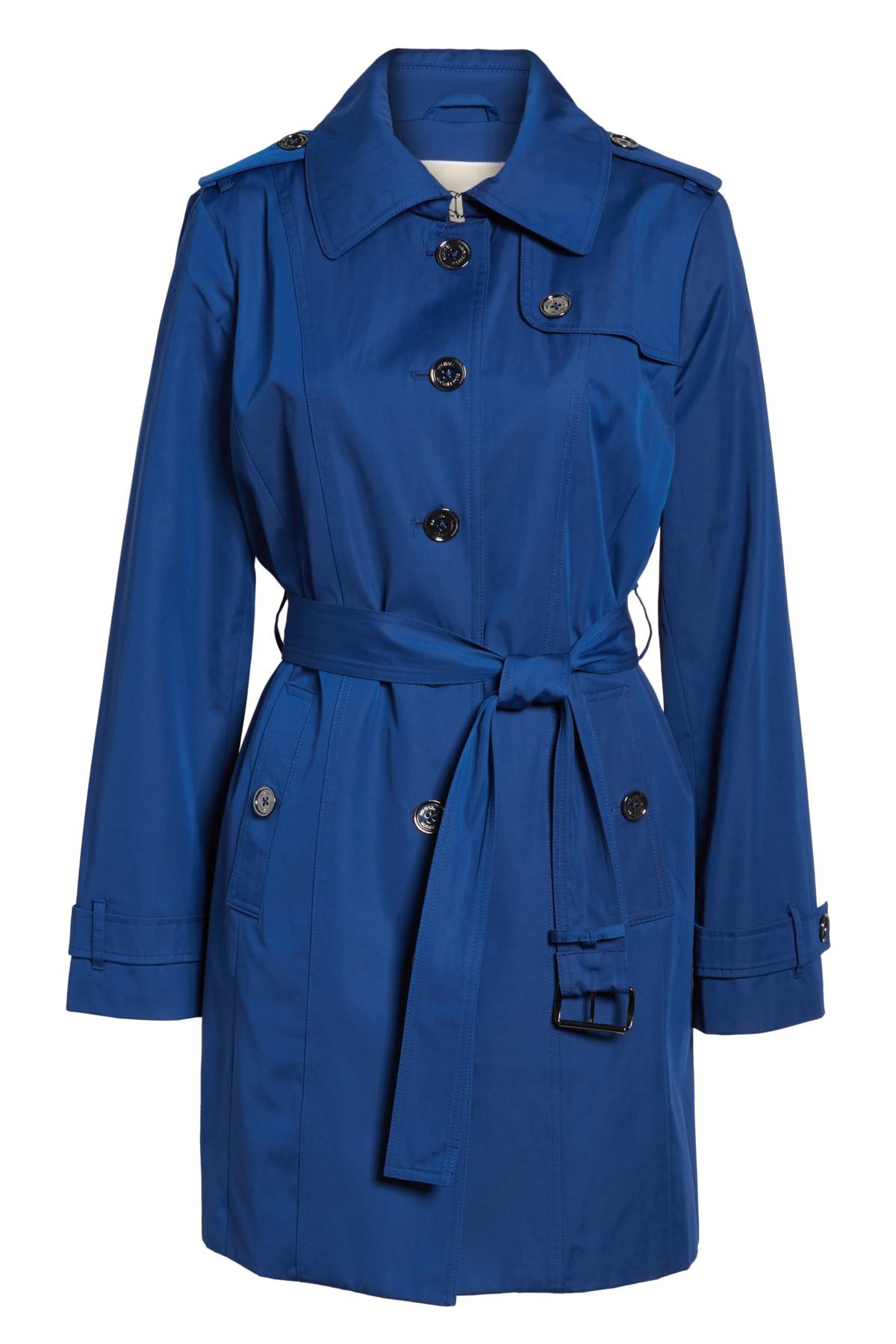 MICHAEL Michael Kors Core Trench Coat With Removable Hood & Liner ...