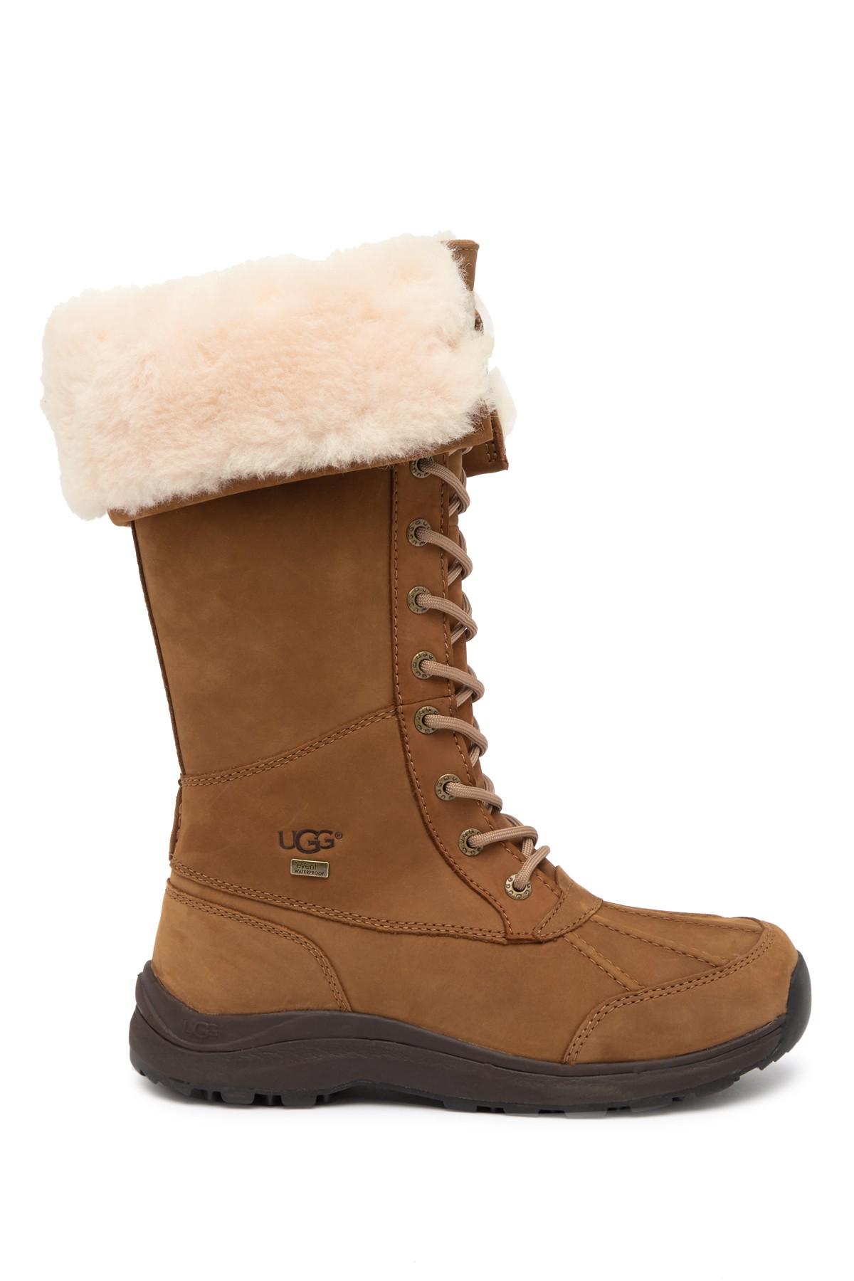 Ugg Adirondack Iii Puretm Lined Waterproof Suede Boot In Brown Lyst 8505