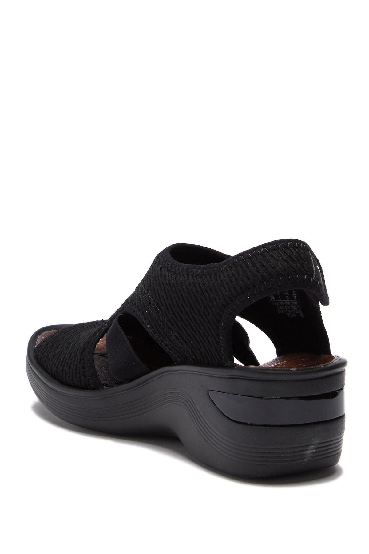 Bzees âDreamâ Black Velcro Wedge Sandals Excellent used condition. Size 6M. Features velcro 
