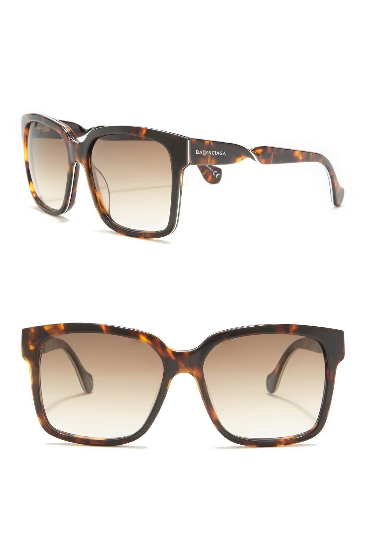 Balenciaga Square 55mm Sunglasses Lyst