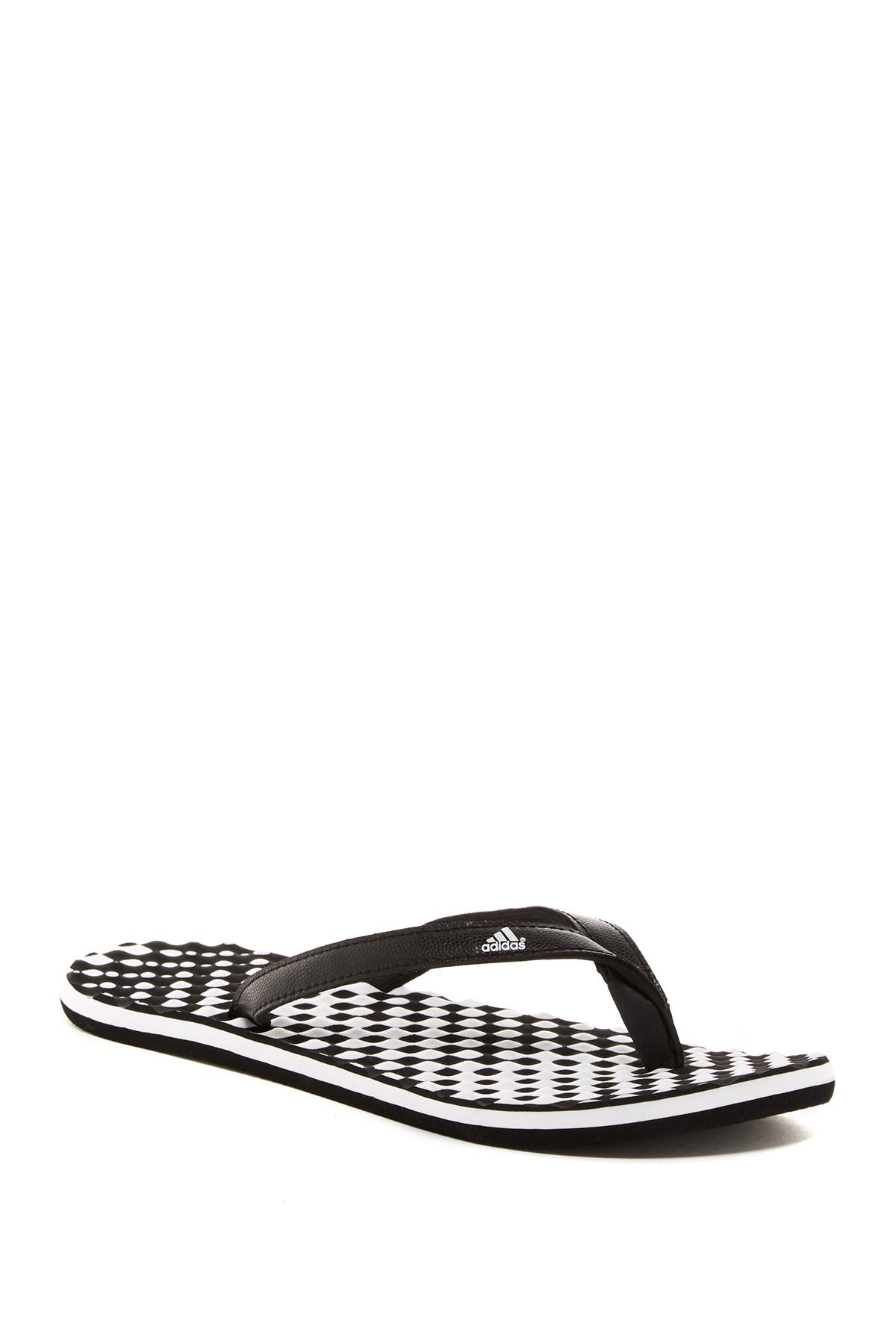 Lyst - Adidas Eezay Dots Flip-flop in Black - Save 12.5%