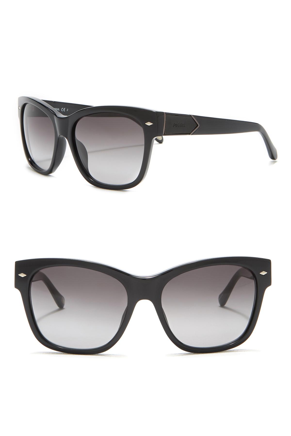 Retro Sunglasses 55mm Lyst Lyst Fossil Fossil Retro 3LRjq54A