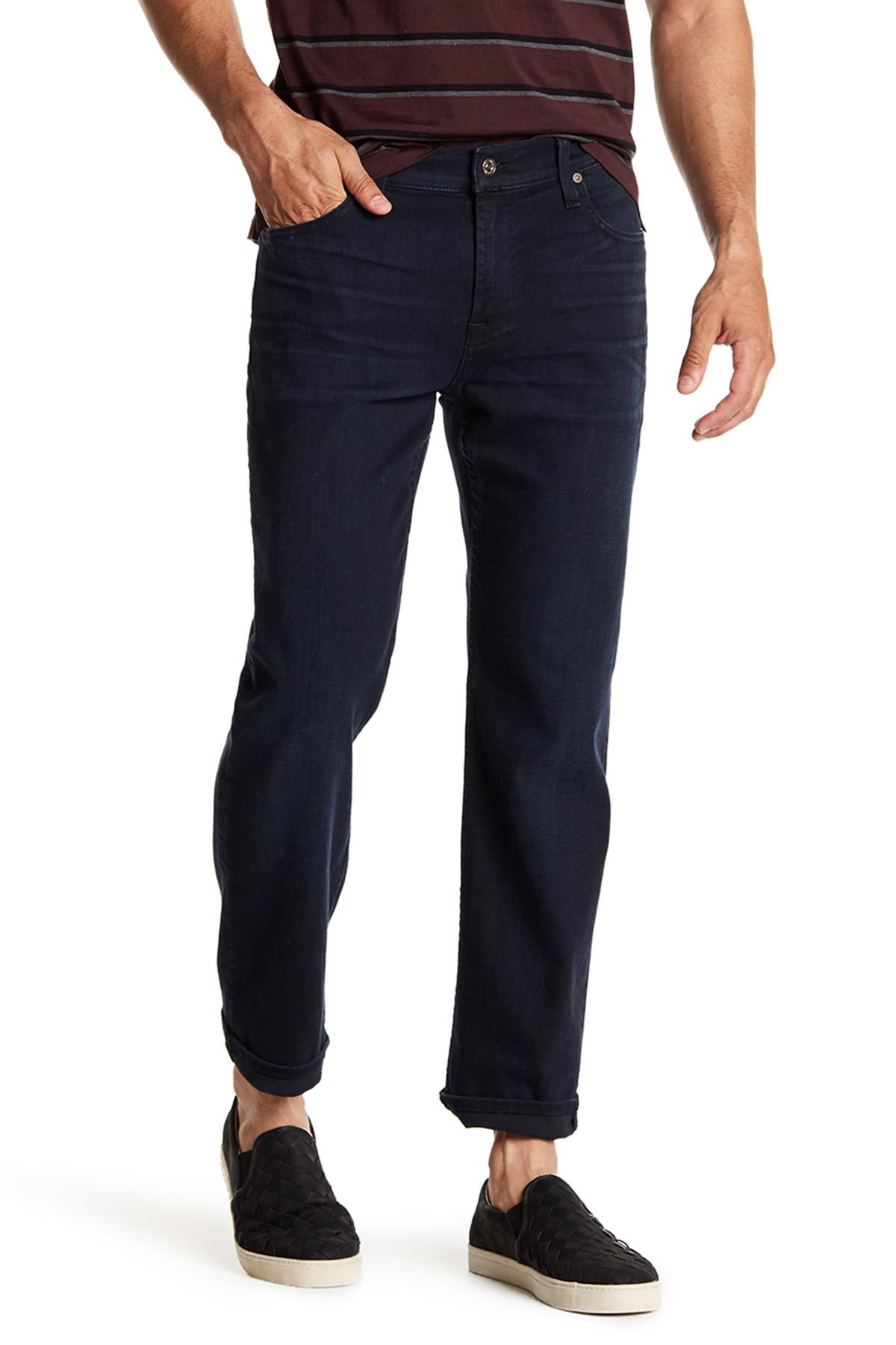 7 For All Mankind Denim Standard Straight Leg Jeans in Blue for Men - Lyst