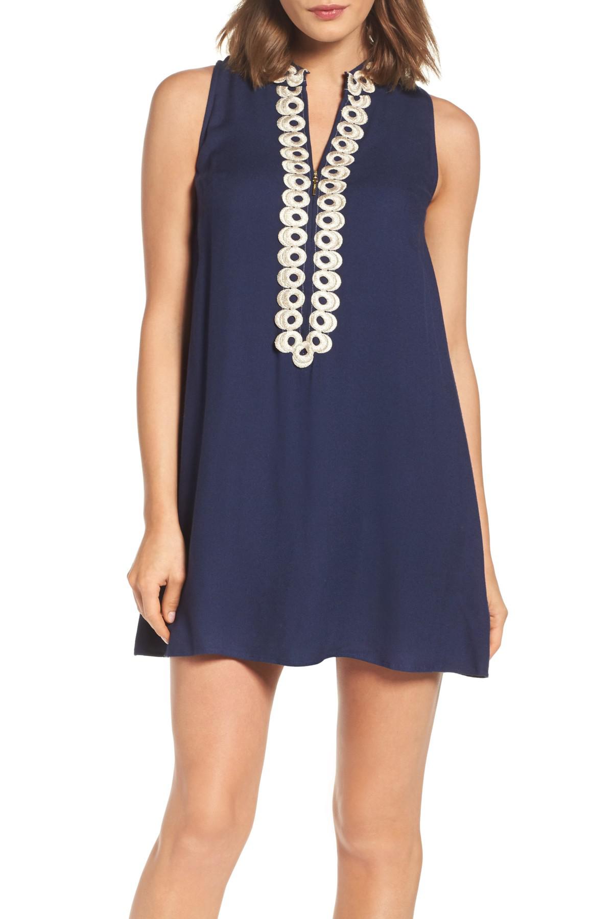 lilly pulitzer blue shift dress