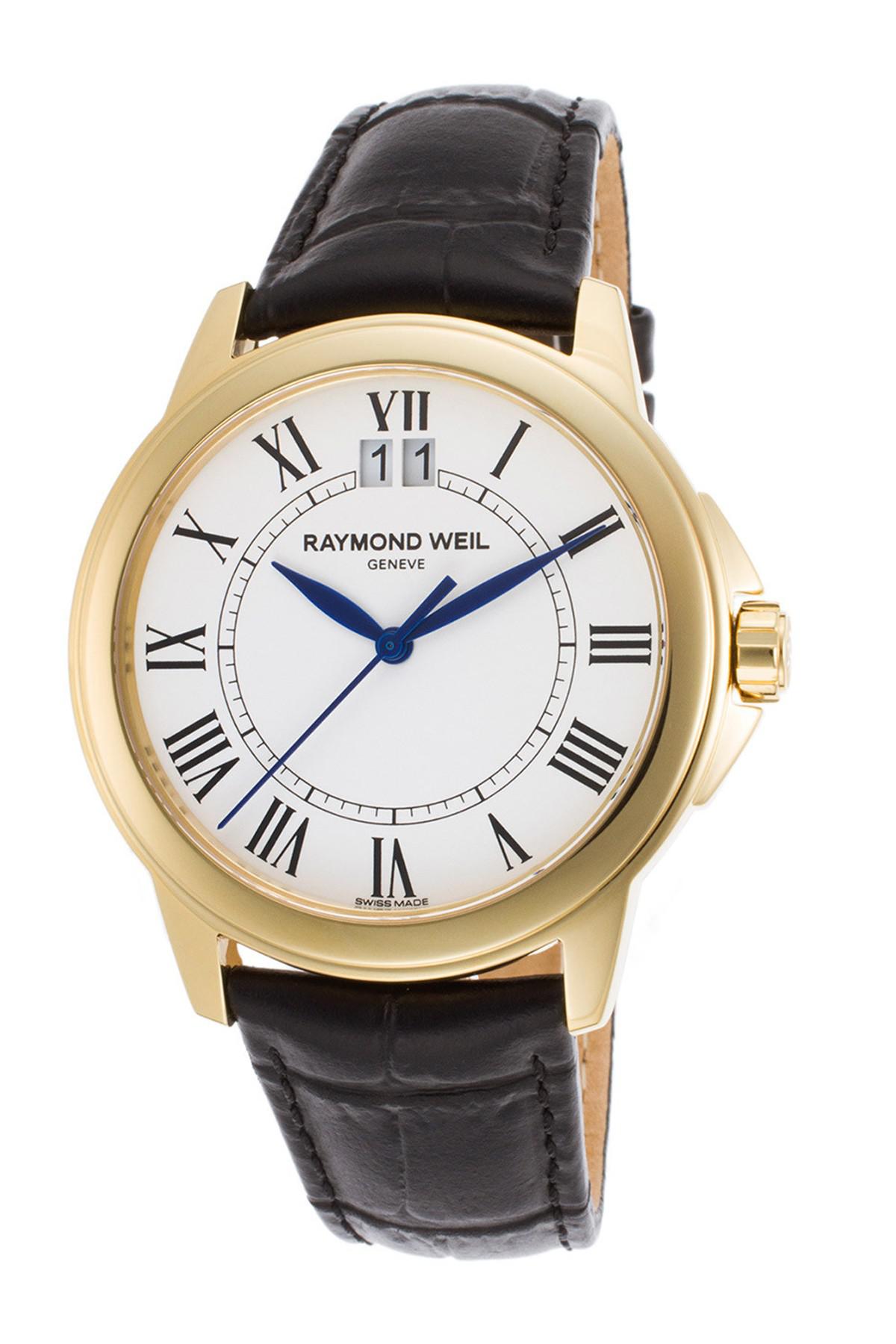 Lyst - Raymond Weil Mens Tradition Leather Strap Watch, 40mm in 