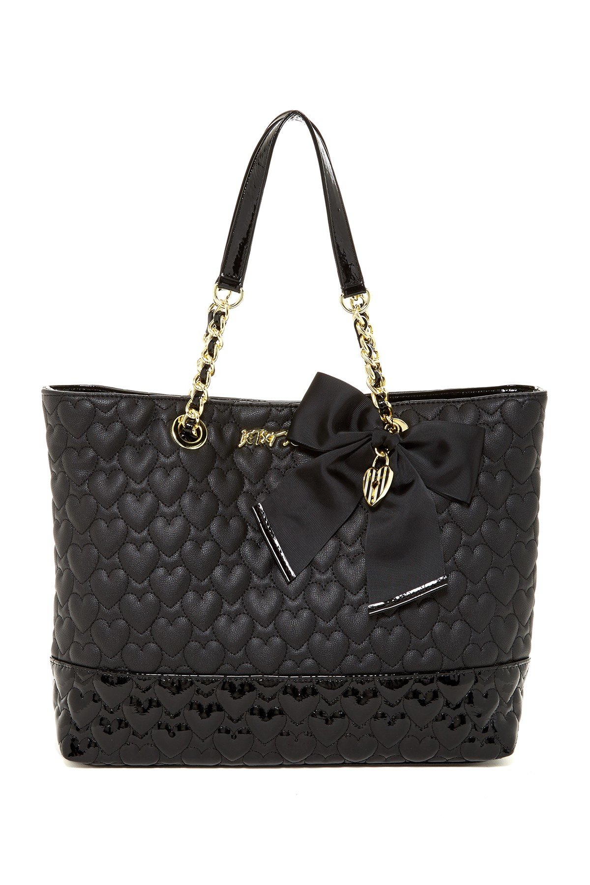 betsey johnson quilted tote