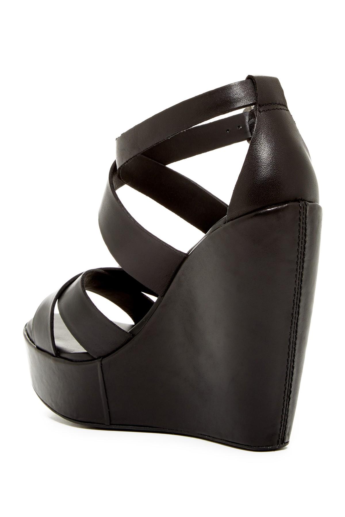 Lyst KorkEase Grailey Ankle Strap Wedge Sandal in Black
