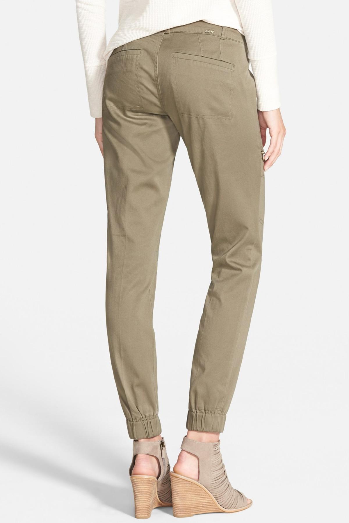 olive green jogger pants mens