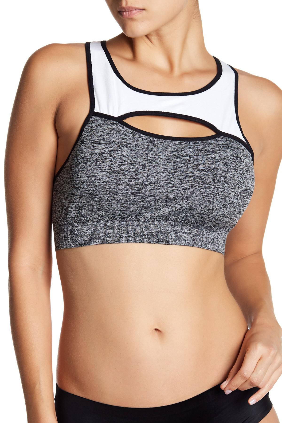 C&c california Keyhole Racerback Sports Bra Lyst