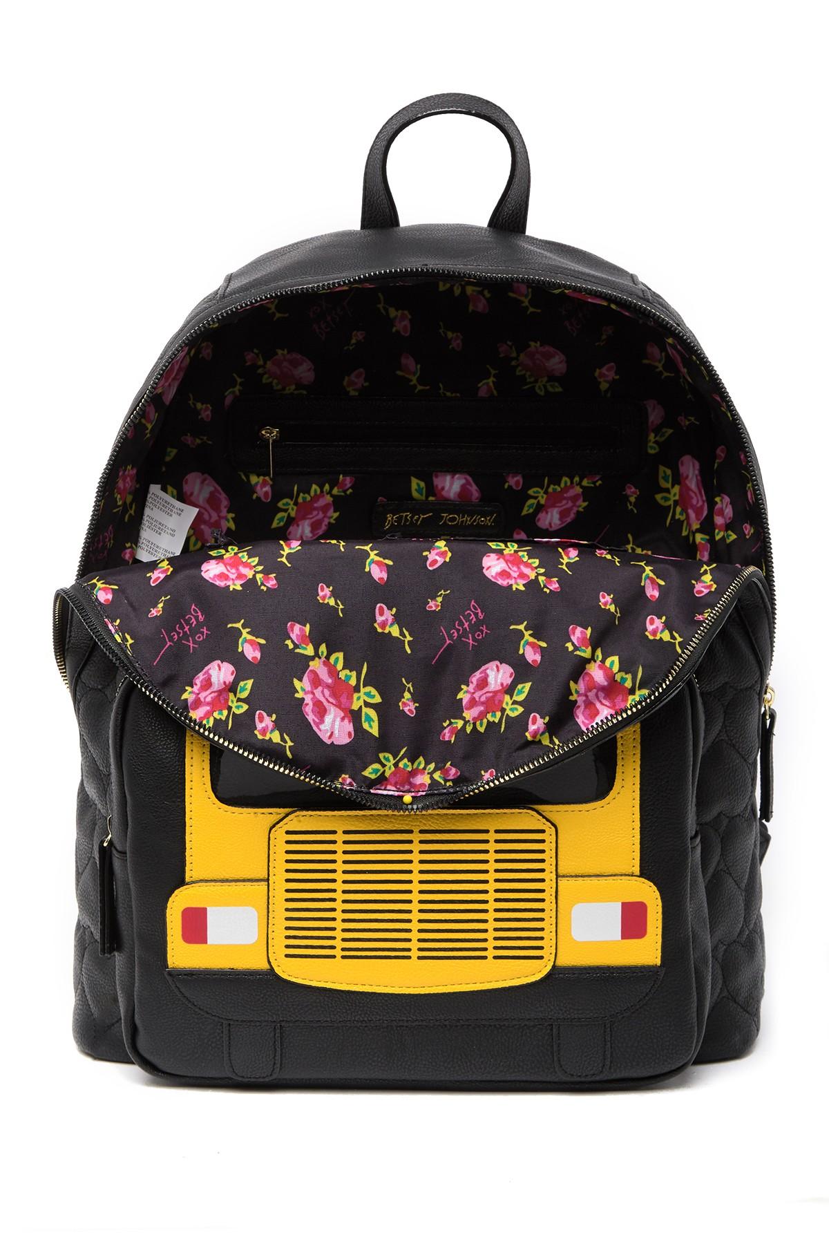 Betsey Johnson Wheels On The Bus Backpack in Black Lyst